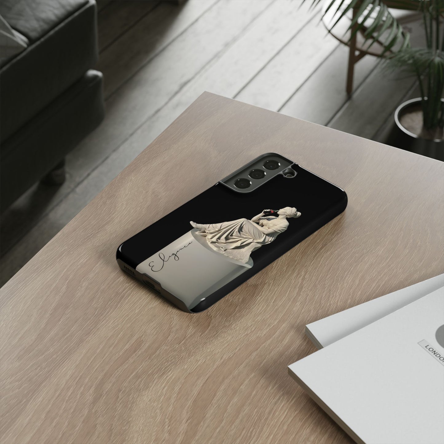 Elegant Phone Case - Stylish Tough Case with Sculpture Design