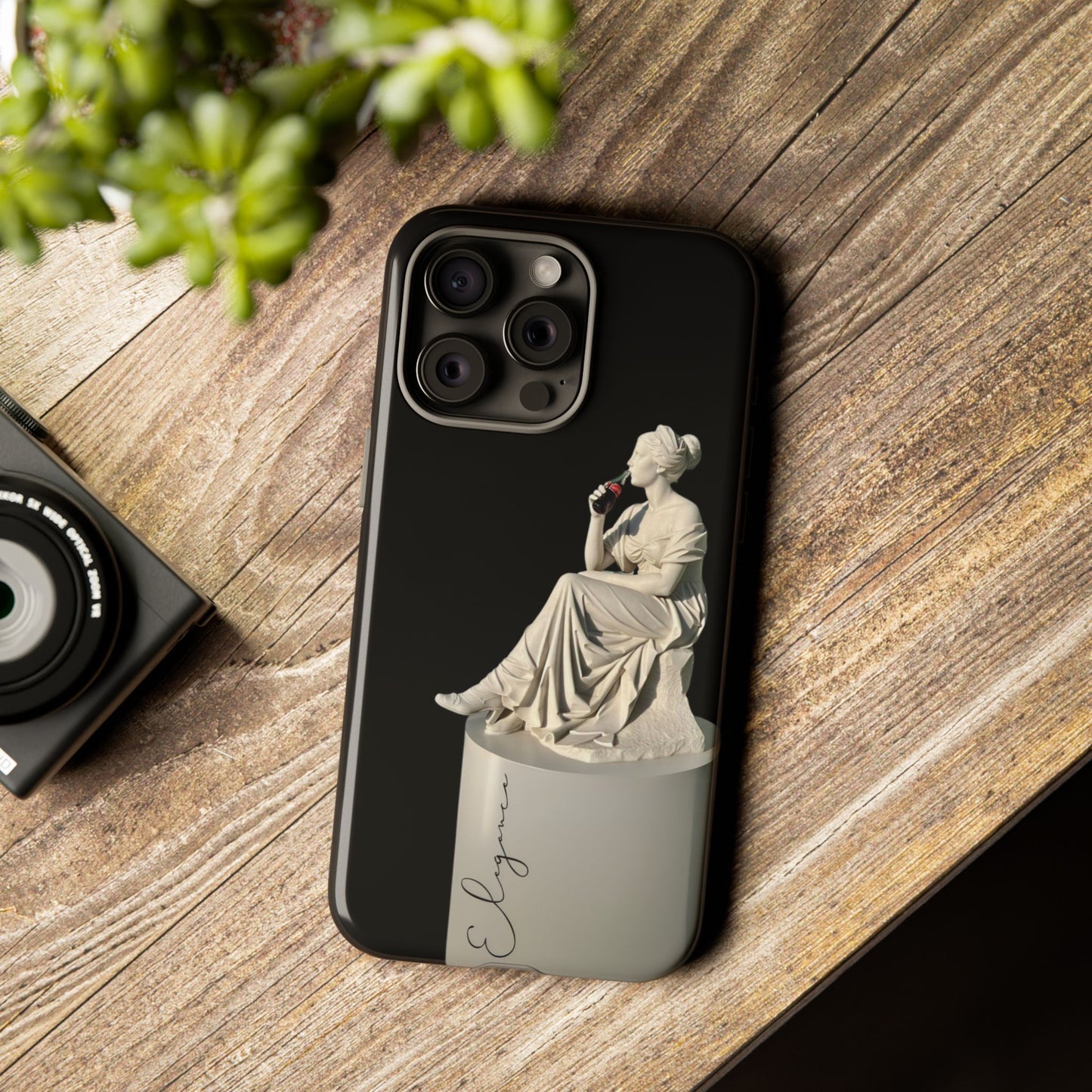 Elegant Phone Case - Stylish Tough Case with Sculpture Design