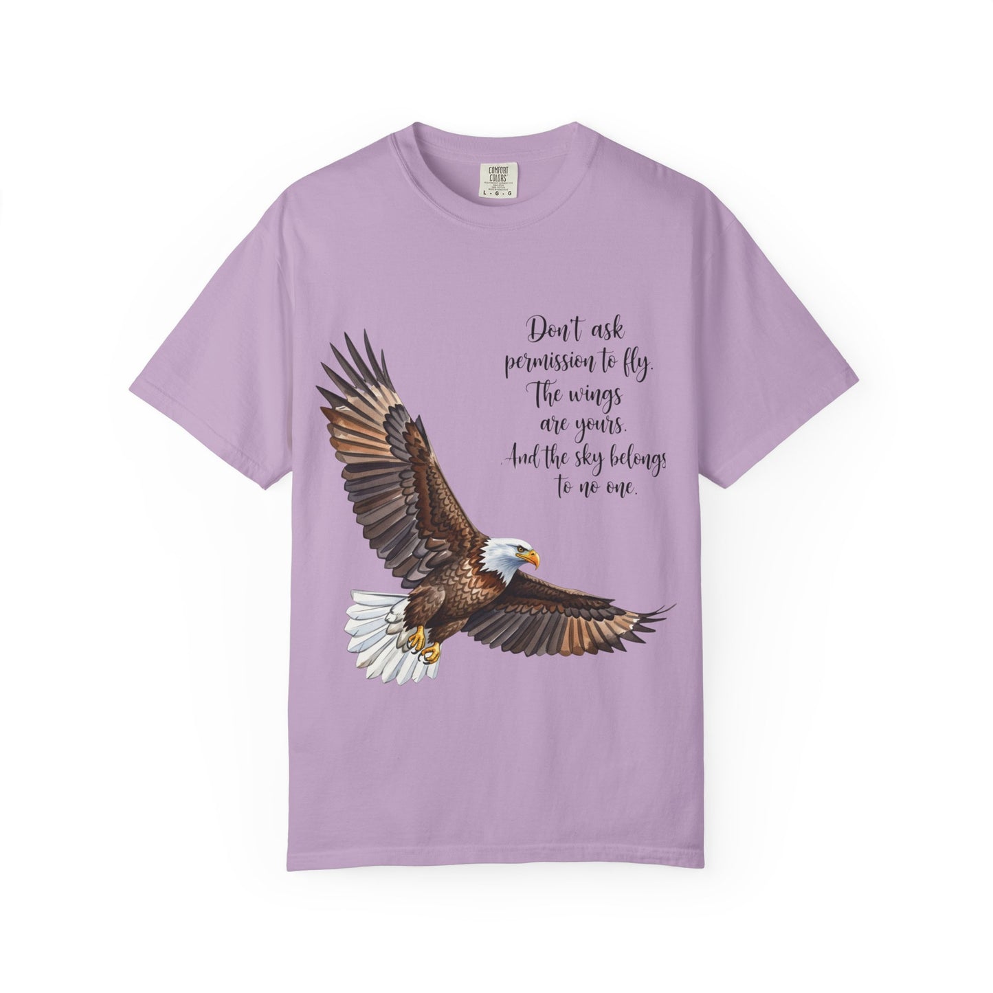 Inspirational Eagle T-Shirt, Motivational Apparel, Gift for Nature Lovers, Unisex Size, Eco-Friendly Fashion, Casual Wear