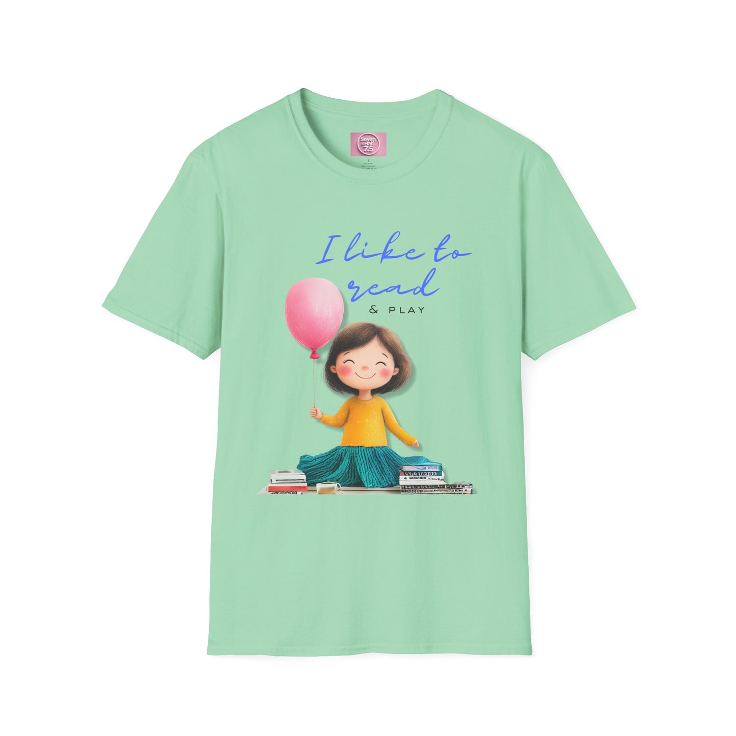 Women's Fun T-Shirt - "I Like to Read & Play"