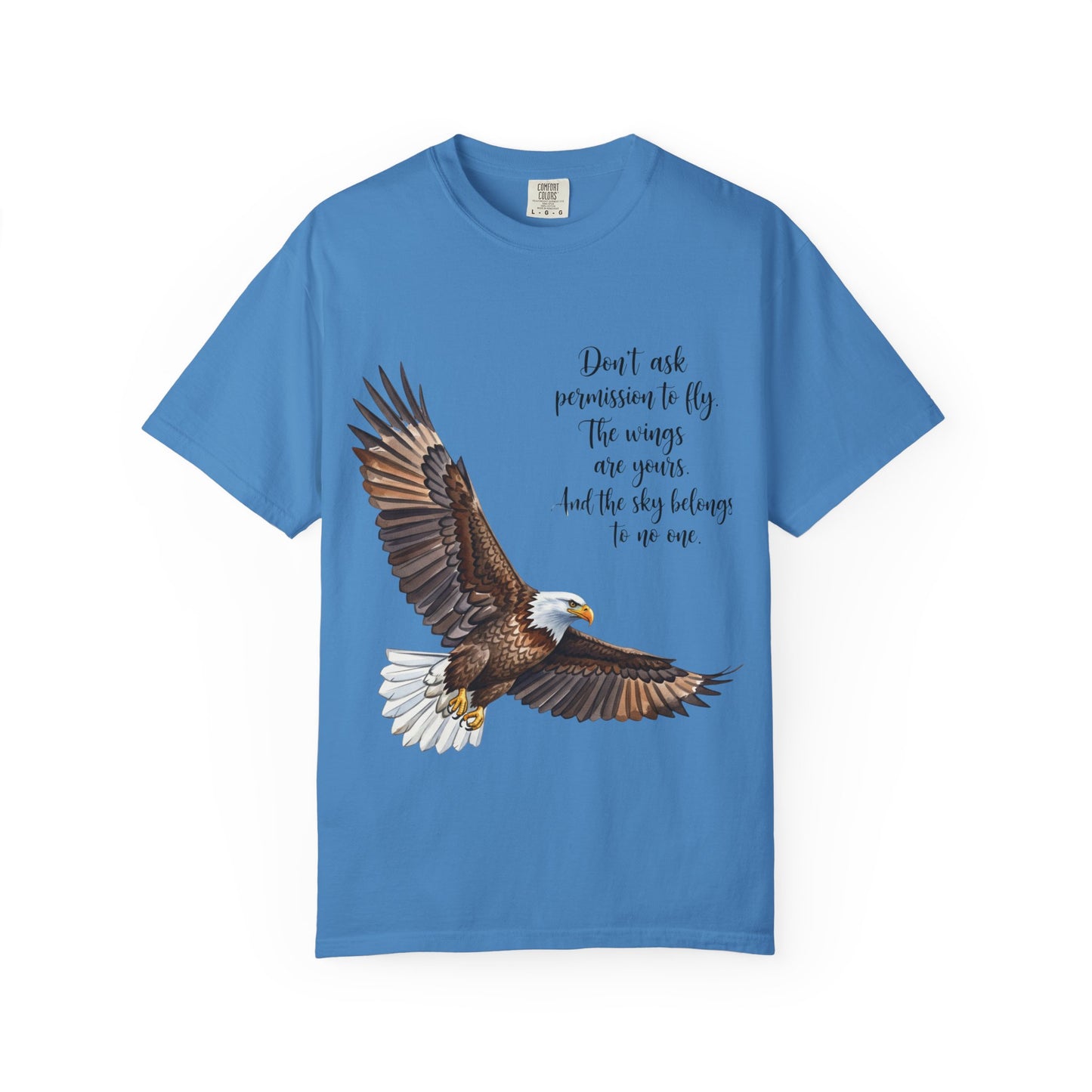 Inspirational Eagle T-Shirt, Motivational Apparel, Gift for Nature Lovers, Unisex Size, Eco-Friendly Fashion, Casual Wear