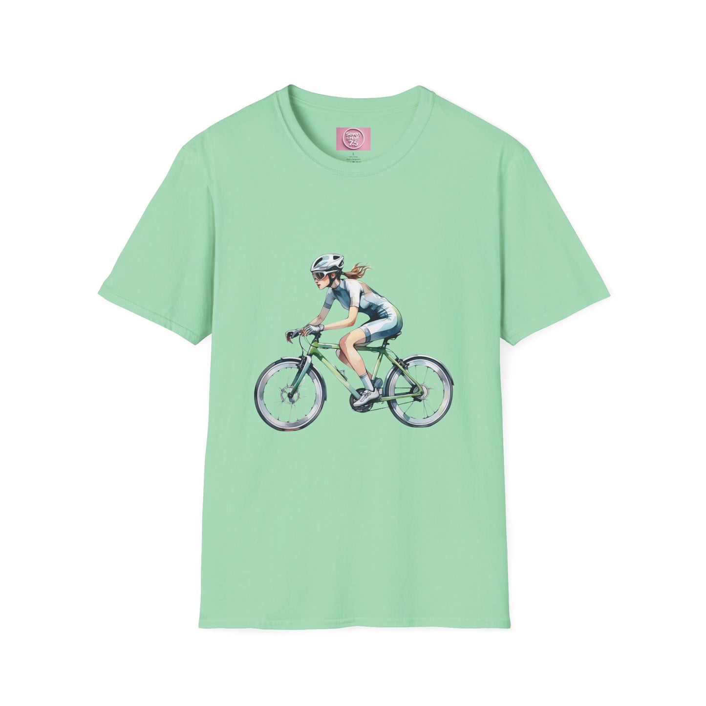 Cycling Enthusiast Softstyle T-Shirt – Sporty Graphic Tee for Bikers