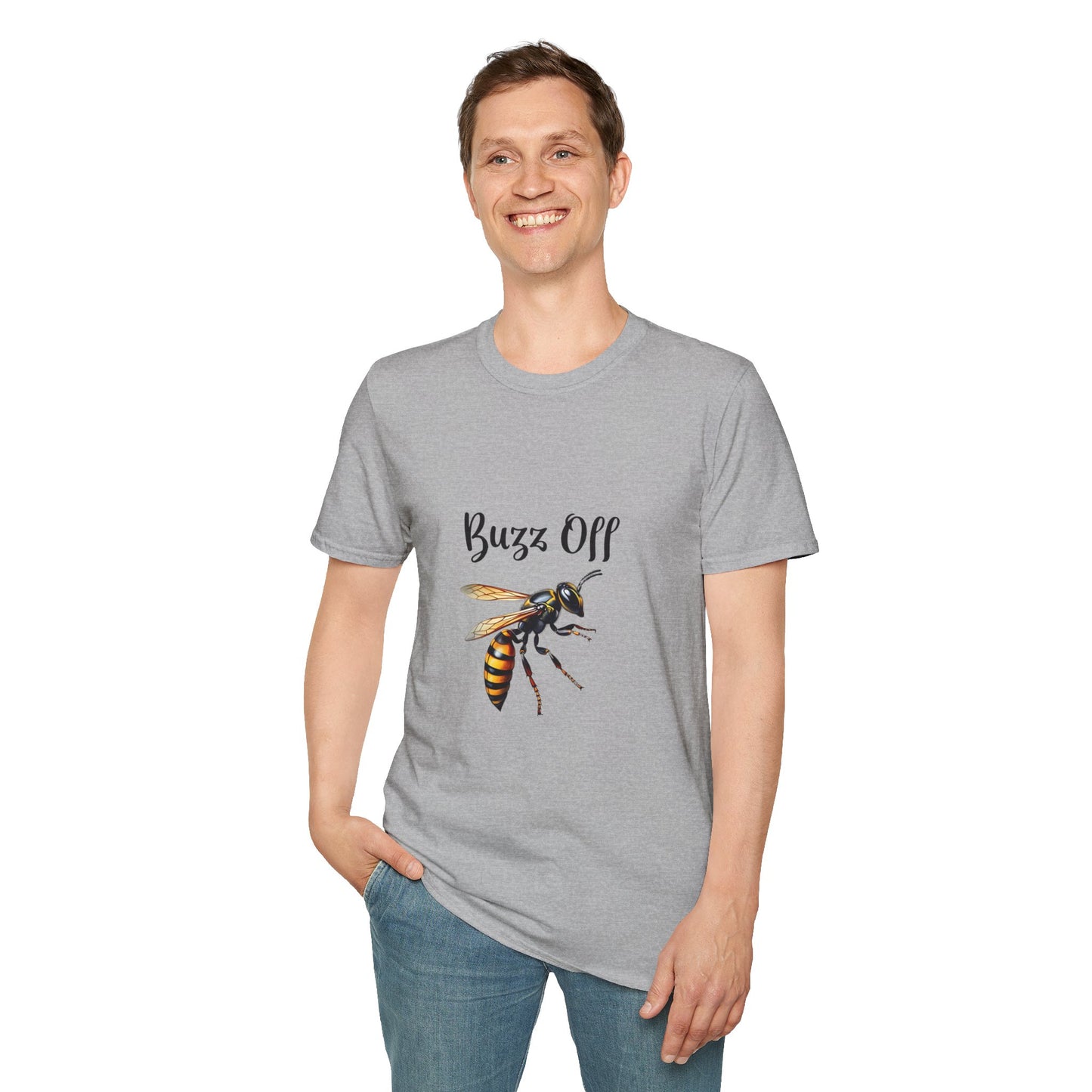 Buzz Off Bee Unisex Softstyle T-Shirt