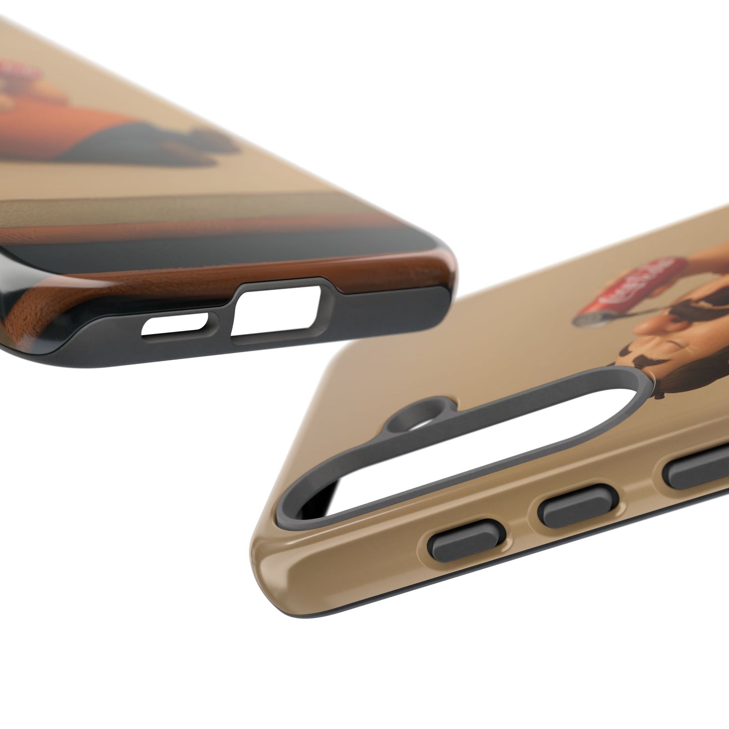 Funny Cartoon Phone Case - 'Coca-Cola Chill' Design