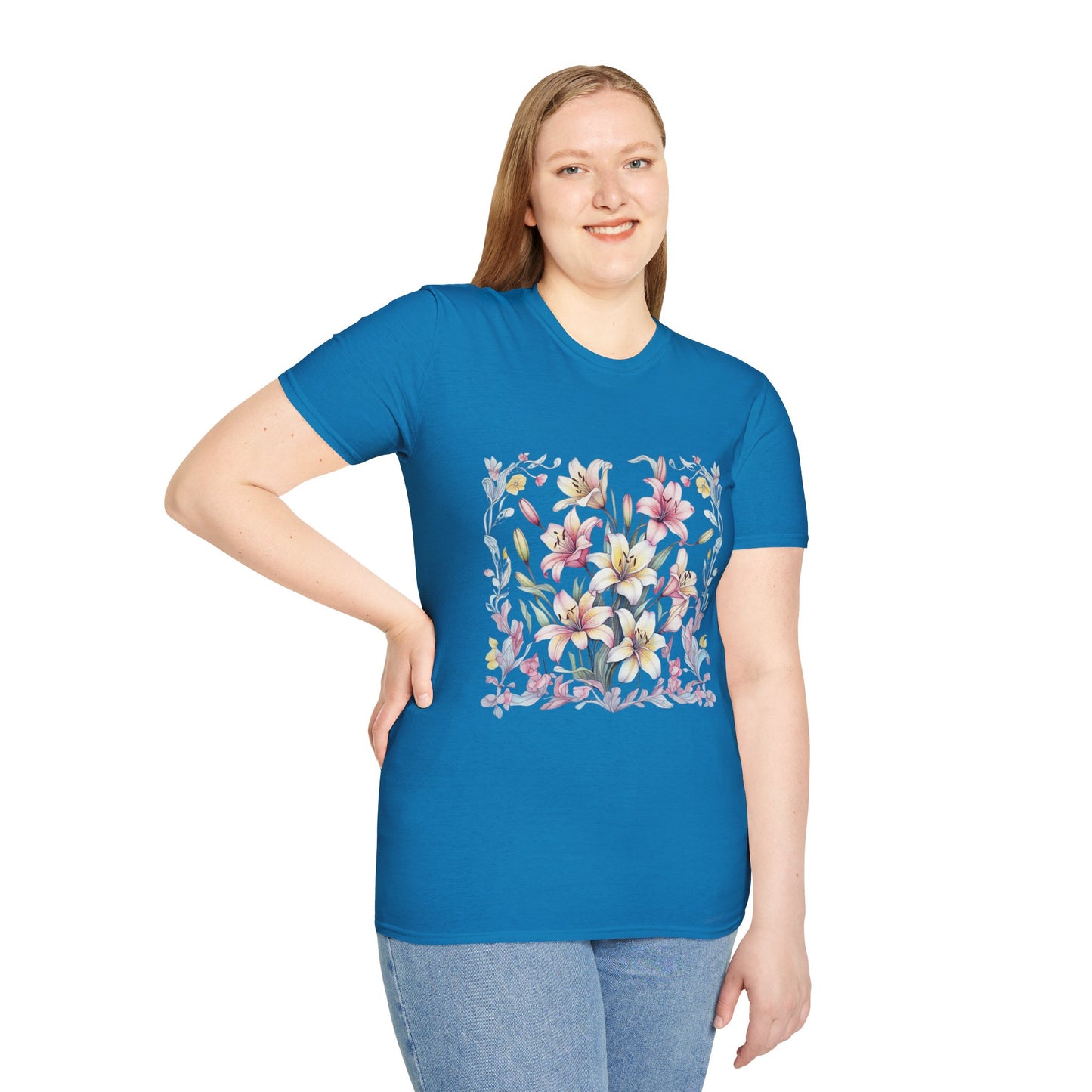 Floral Blossom Unisex T-Shirt - Softstyle Cotton Tee for Nature Lovers