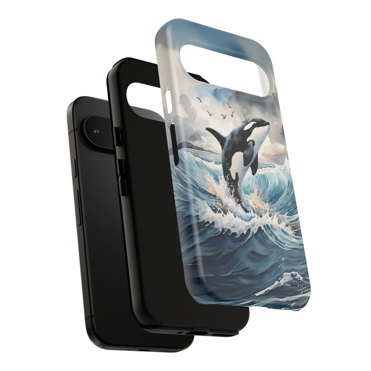 Whale Splash Phone Case - Tough & Stylish Ocean Design
