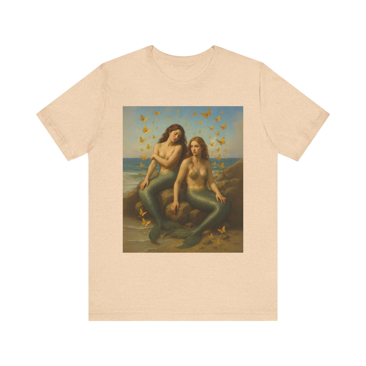 Mermaid Goddess Tee - Artistic Short Sleeve Shirt