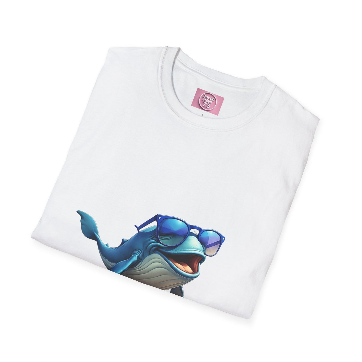 Cool Sunglasses Whale Unisex Softstyle T-Shirt