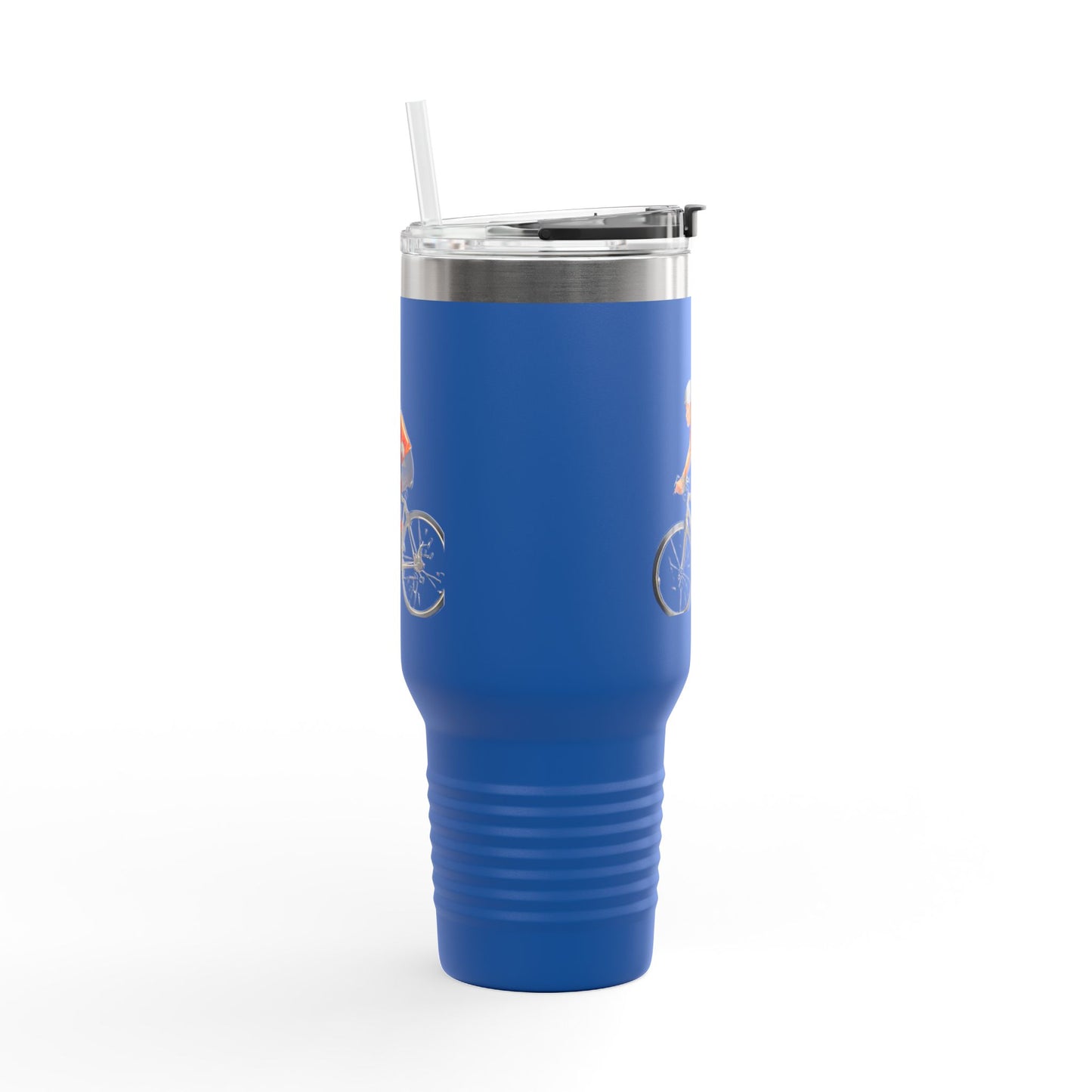 Cycling Enthusiast Insulated Travel Mug - 40oz, Perfect for Adventurers and Coffee Lovers