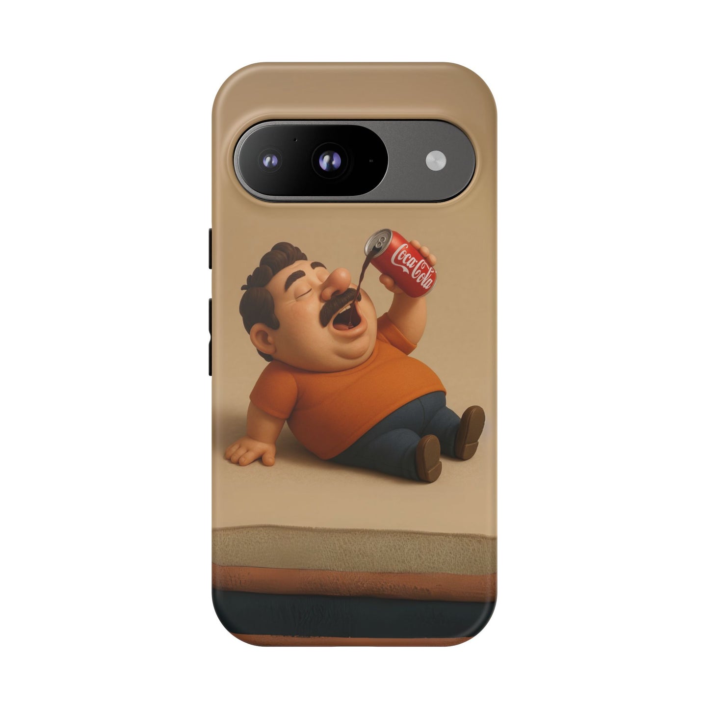 Funny Cartoon Phone Case - 'Coca-Cola Chill' Design