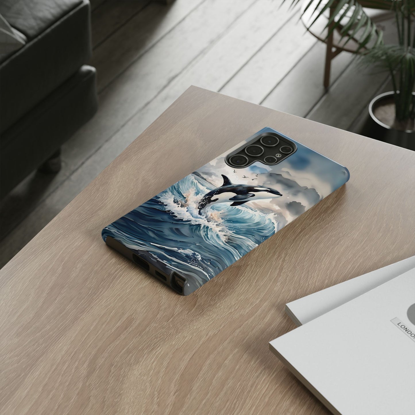 Whale Splash Phone Case - Tough & Stylish Ocean Design