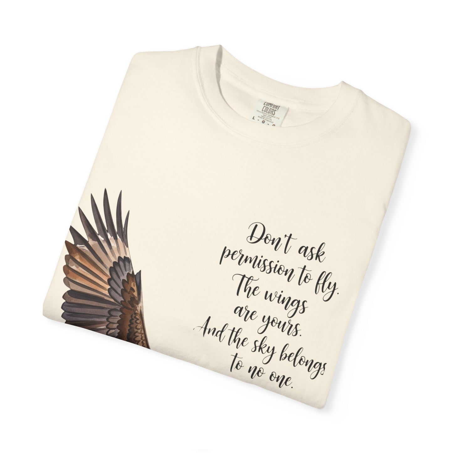 Inspirational Eagle T-Shirt, Motivational Apparel, Gift for Nature Lovers, Unisex Size, Eco-Friendly Fashion, Casual Wear