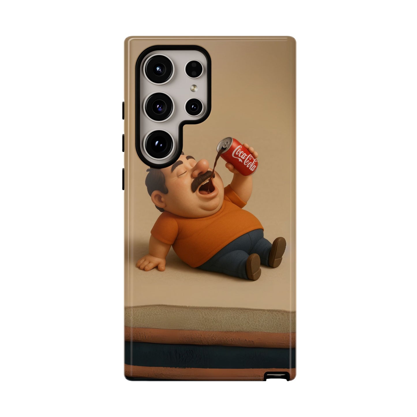 Funny Cartoon Phone Case - 'Coca-Cola Chill' Design