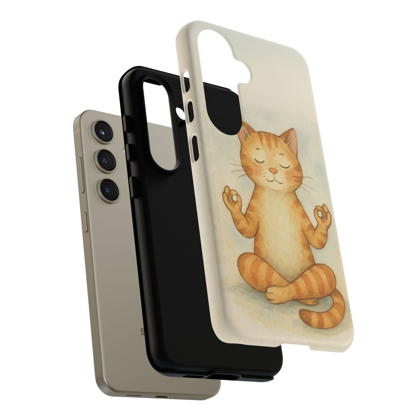 Zen Cat Phone Case - Tough & Stylish - Perfect for Cat Lovers