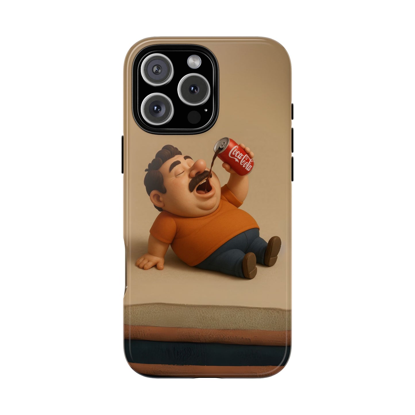 Funny Cartoon Phone Case - 'Coca-Cola Chill' Design