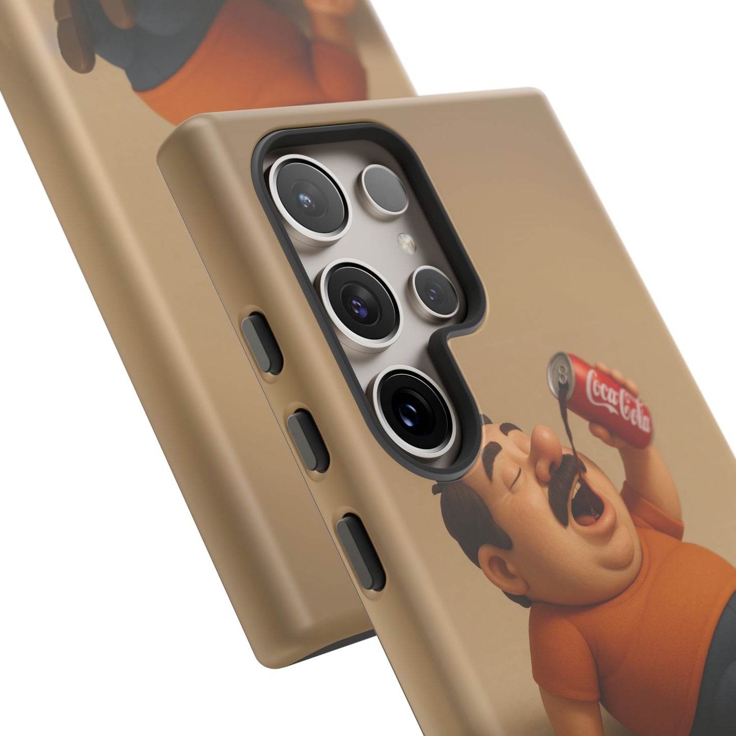 Funny Cartoon Phone Case - 'Coca-Cola Chill' Design