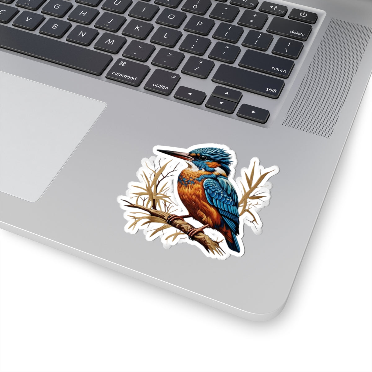 Vibrant Kingfisher Kiss-Cut Stickers - Perfect for Nature Lovers & Crafting