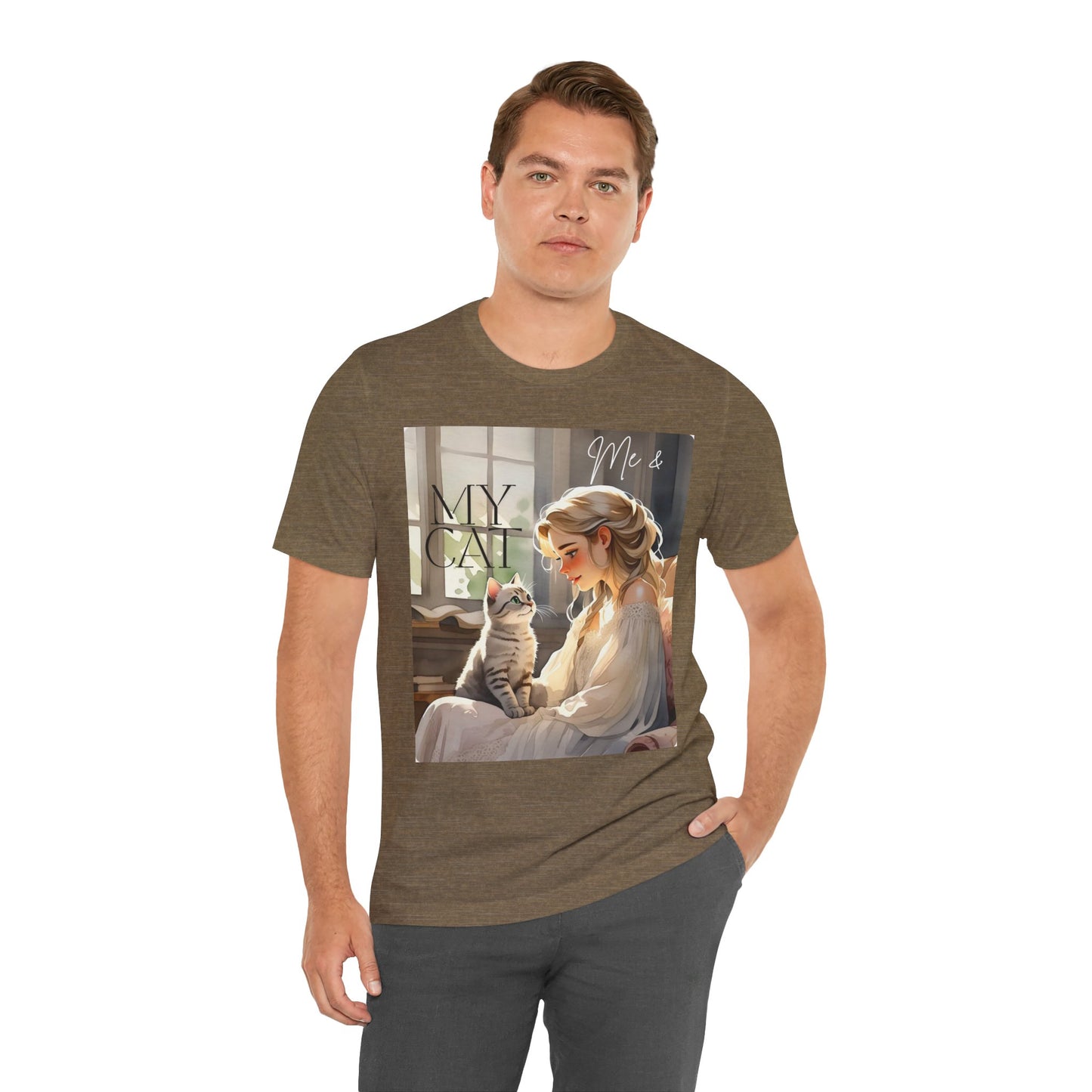 My Cat & Me Unisex Short Sleeve Tee - Cozy Cat Lover Shirt