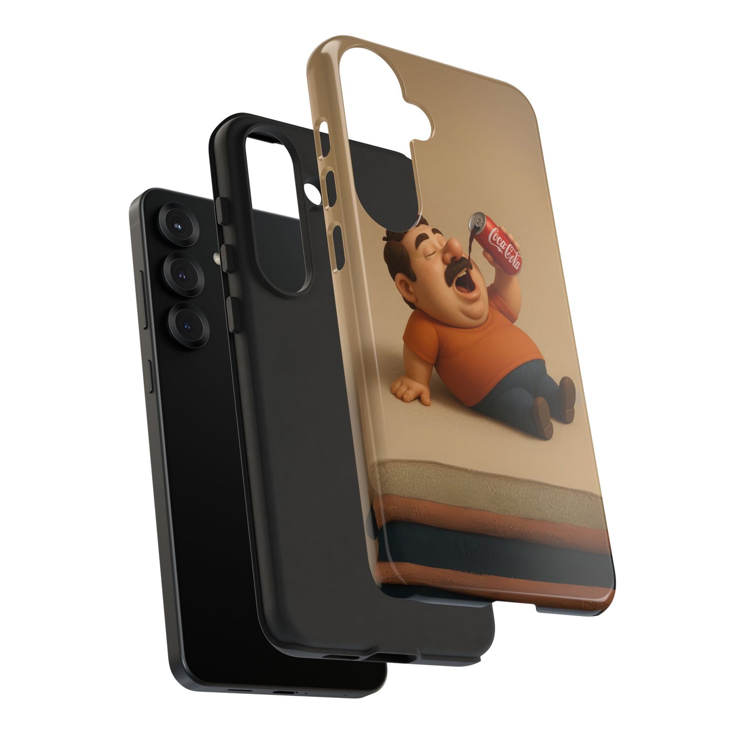 Funny Cartoon Phone Case - 'Coca-Cola Chill' Design