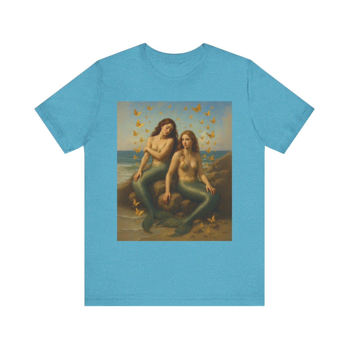 Mermaid Goddess Tee - Artistic Short Sleeve Shirt