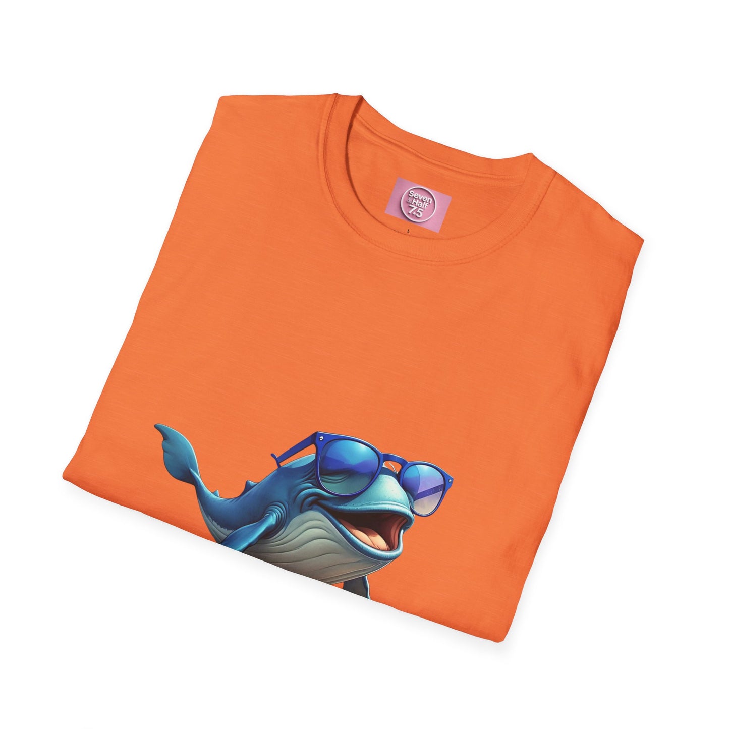 Cool Sunglasses Whale Unisex Softstyle T-Shirt