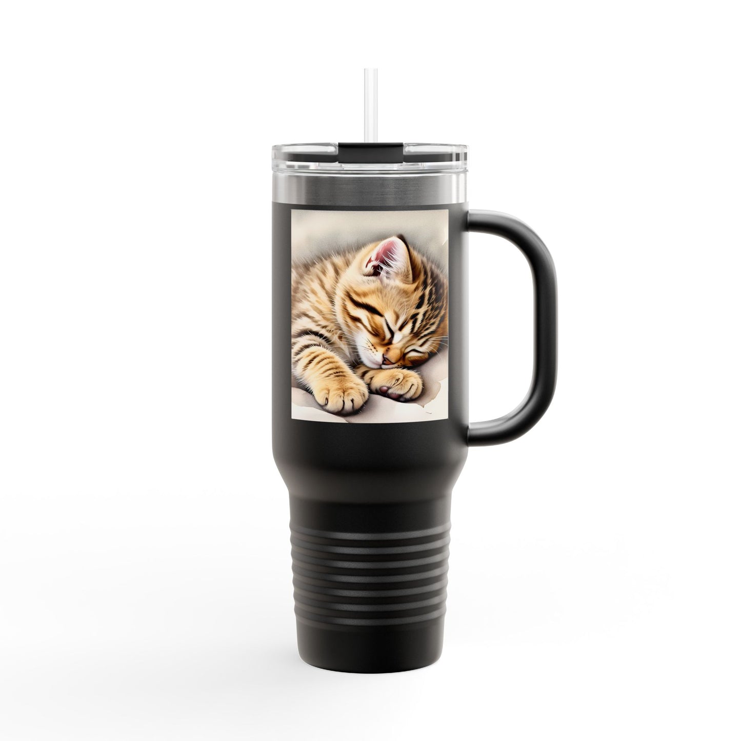 Cozy Cat Insulated Travel Mug - 40oz | Perfect for Cat Lovers