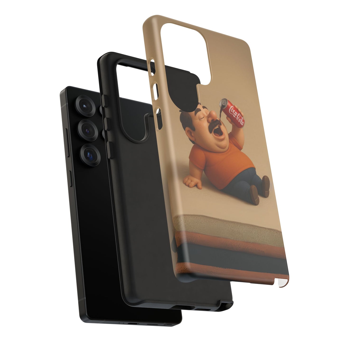 Funny Cartoon Phone Case - 'Coca-Cola Chill' Design