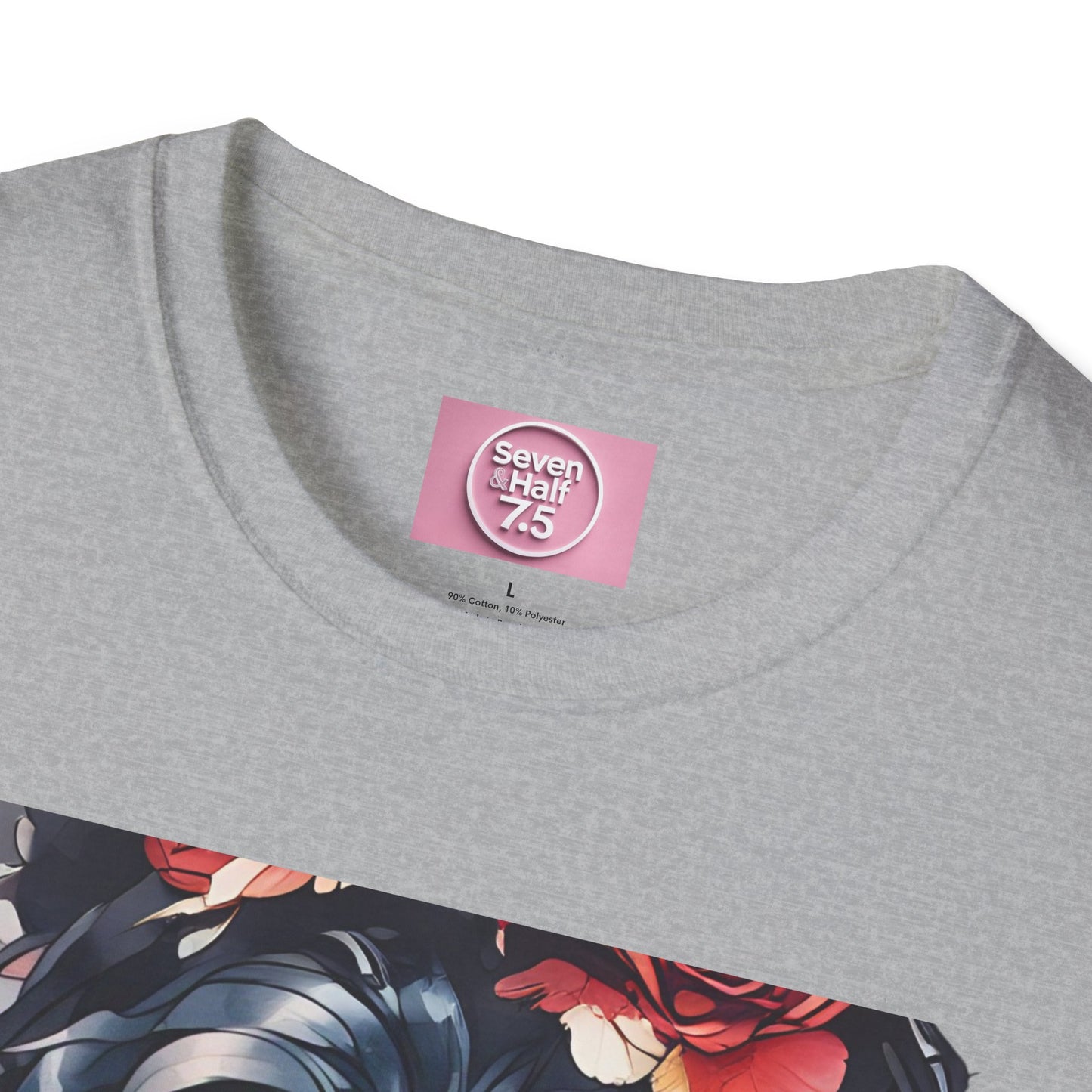 Stylish Unisex Softstyle T-Shirt - Charming Kimono Girl Design