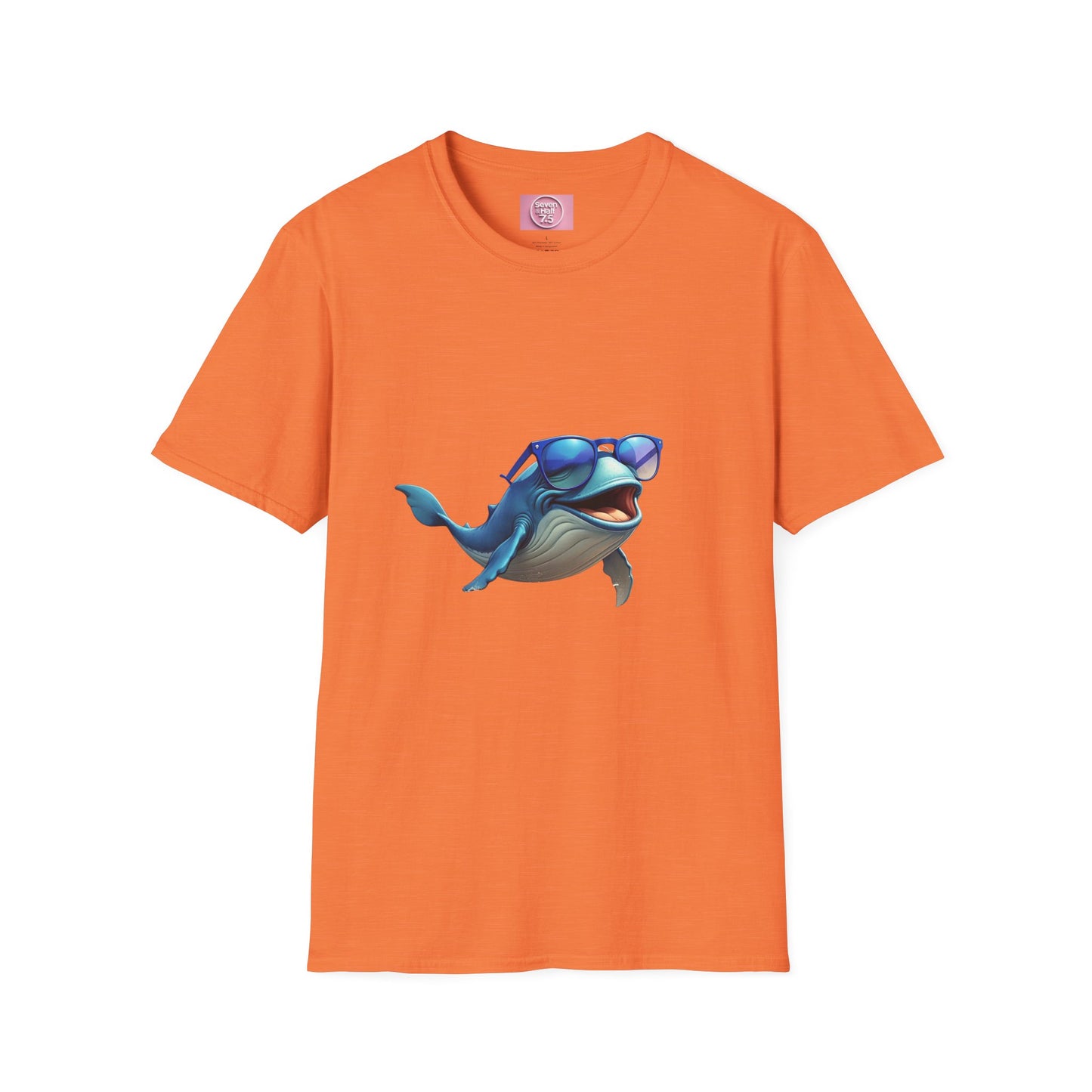 Cool Sunglasses Whale Unisex Softstyle T-Shirt