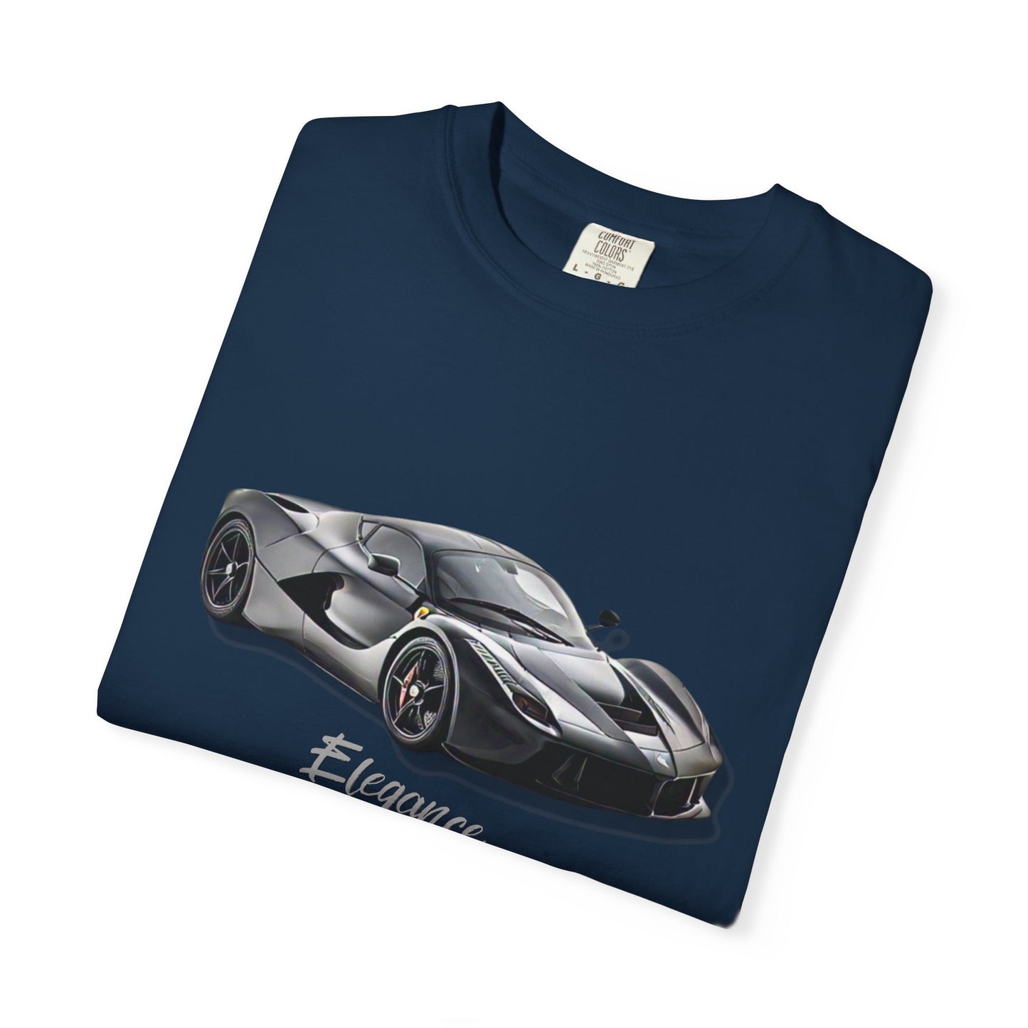 Elegant Car Graphic Unisex Garment-Dyed T-Shirt