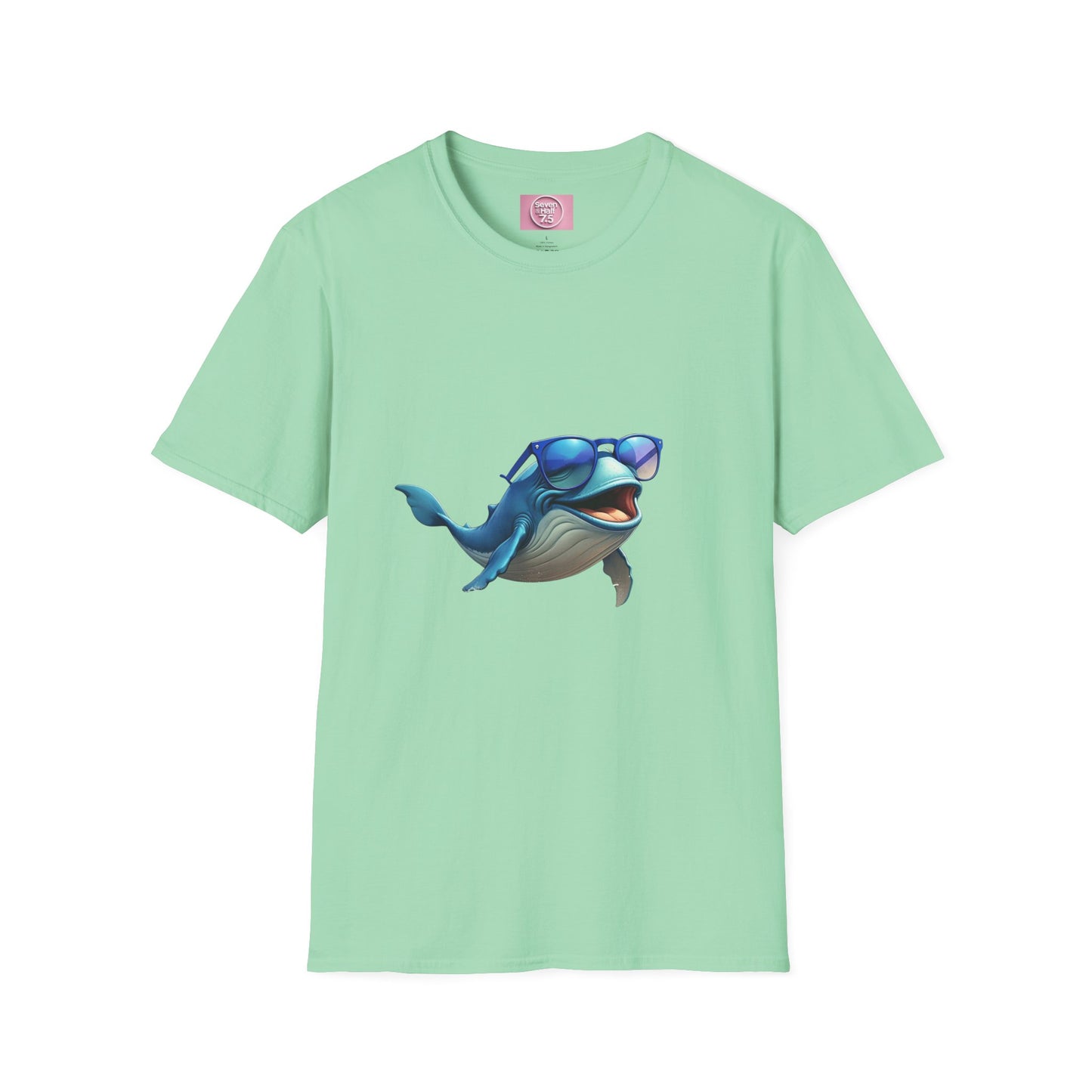 Cool Sunglasses Whale Unisex Softstyle T-Shirt