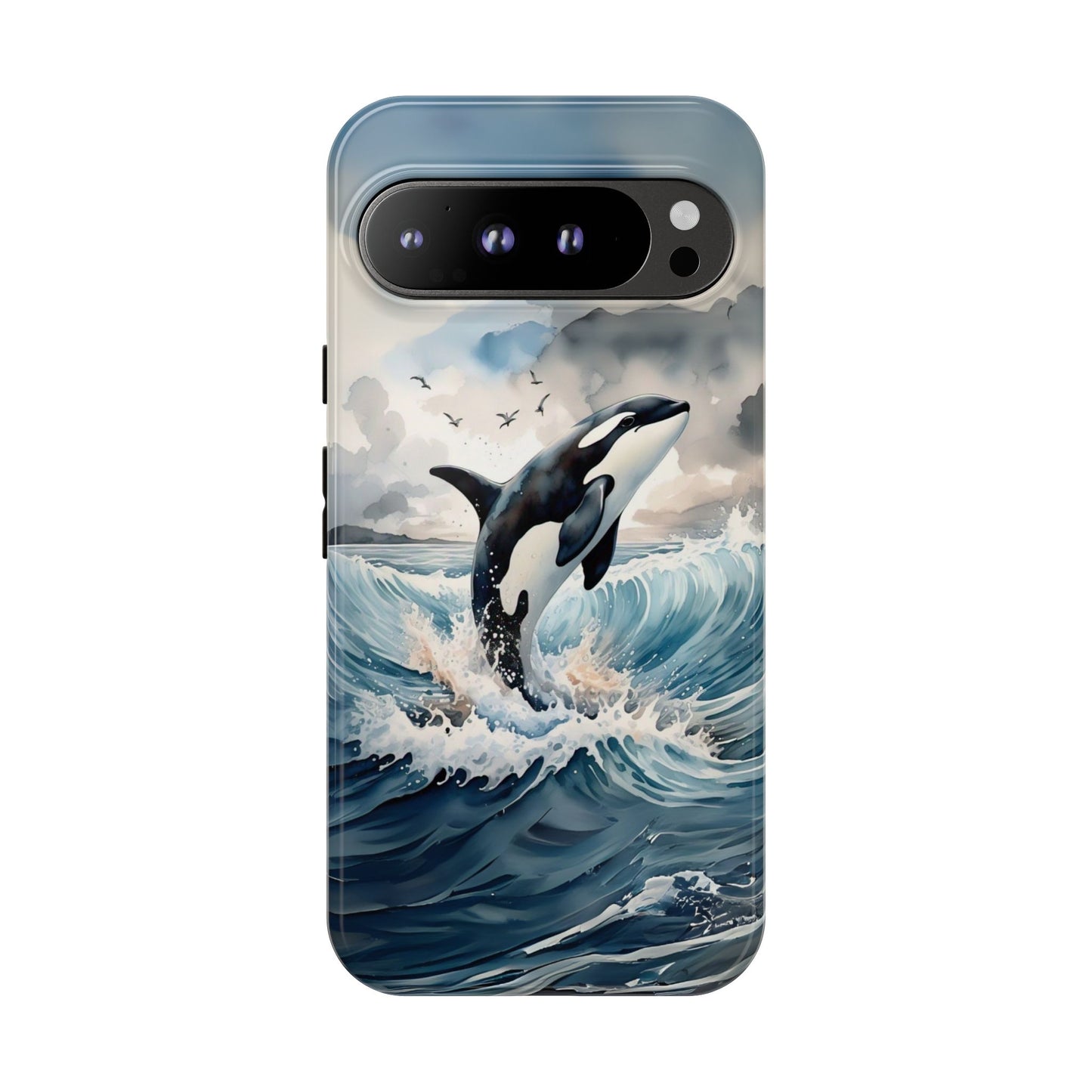 Whale Splash Phone Case - Tough & Stylish Ocean Design
