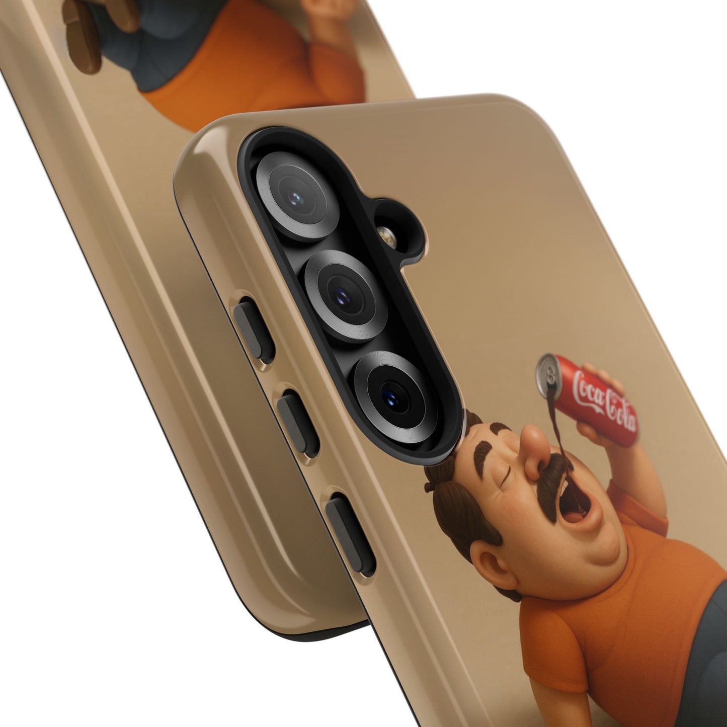 Funny Cartoon Phone Case - 'Coca-Cola Chill' Design