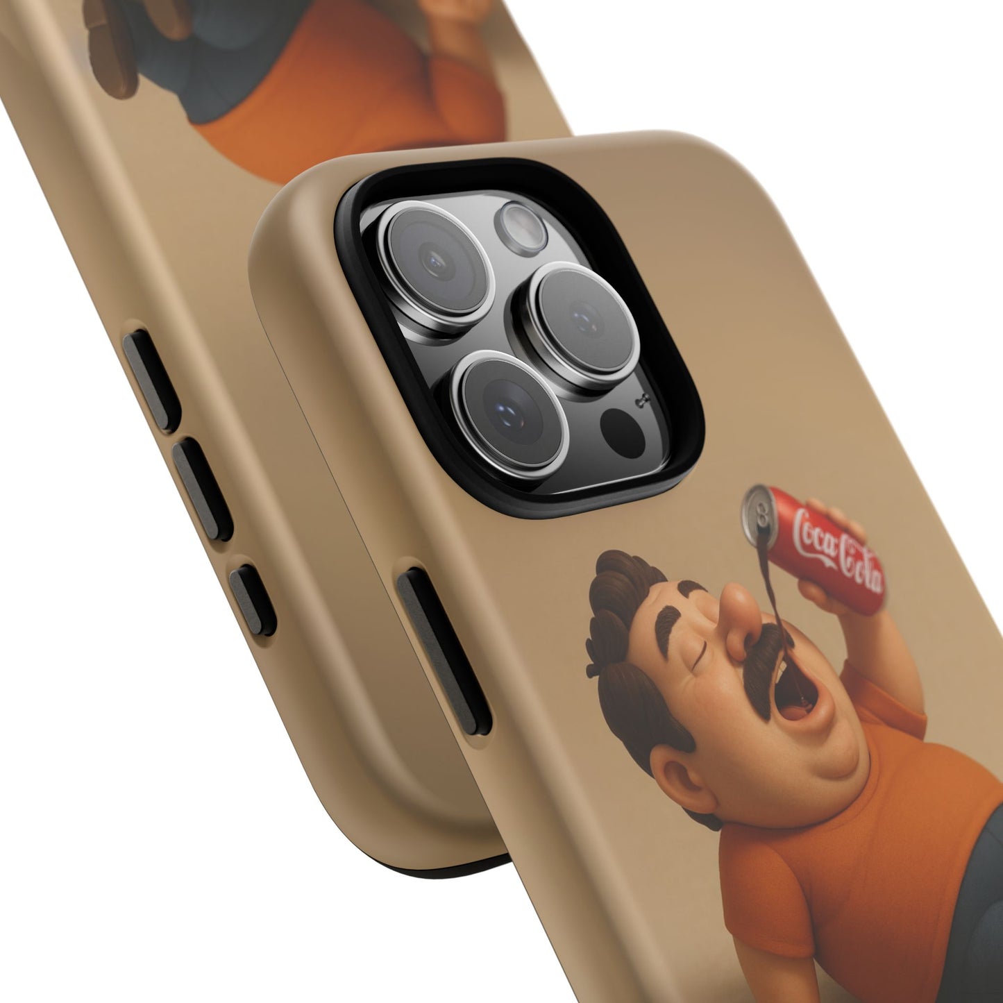 Funny Cartoon Phone Case - 'Coca-Cola Chill' Design
