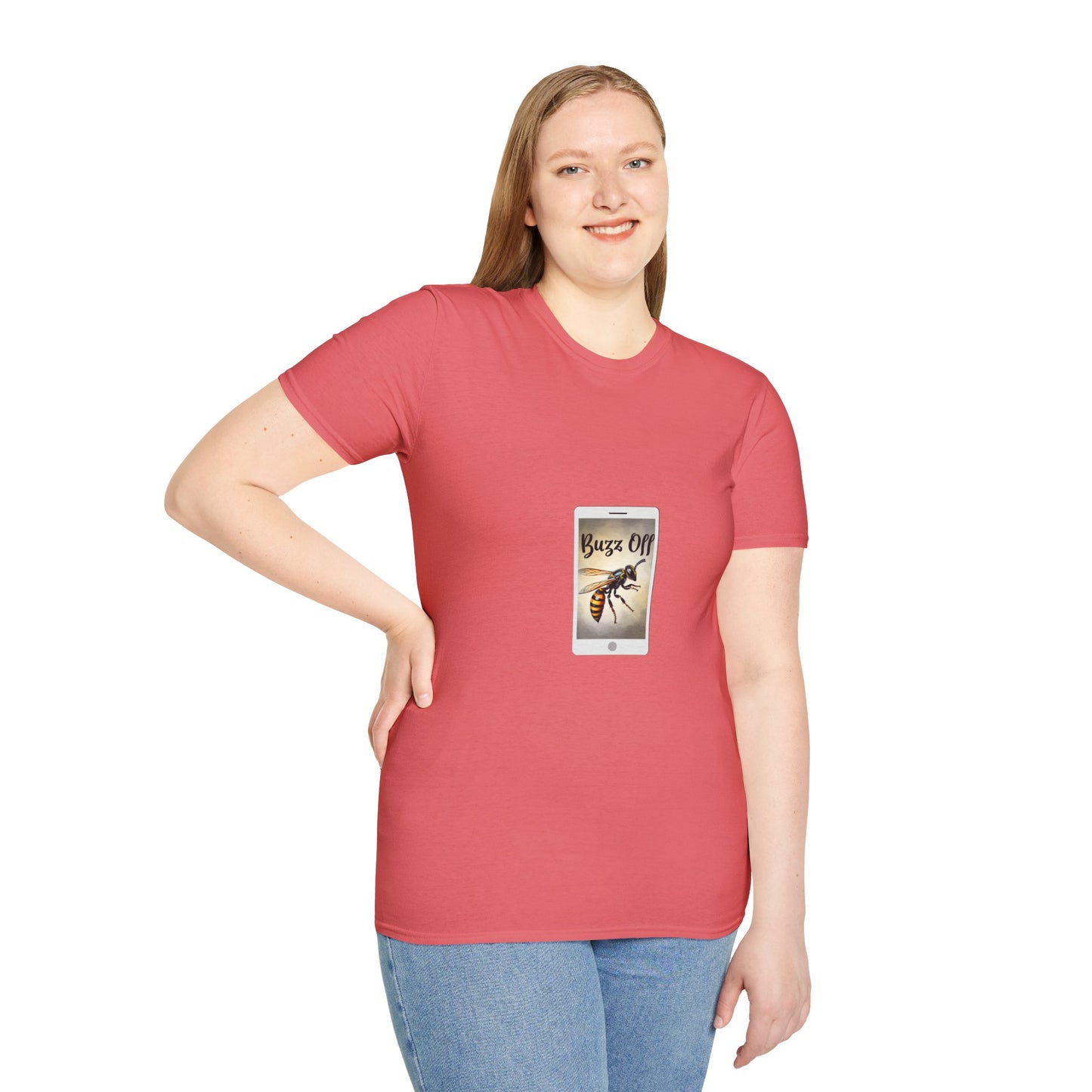 Buzz Off Bee Graphic Unisex T-Shirt - Fun, Casual Wear for Nature Lovers