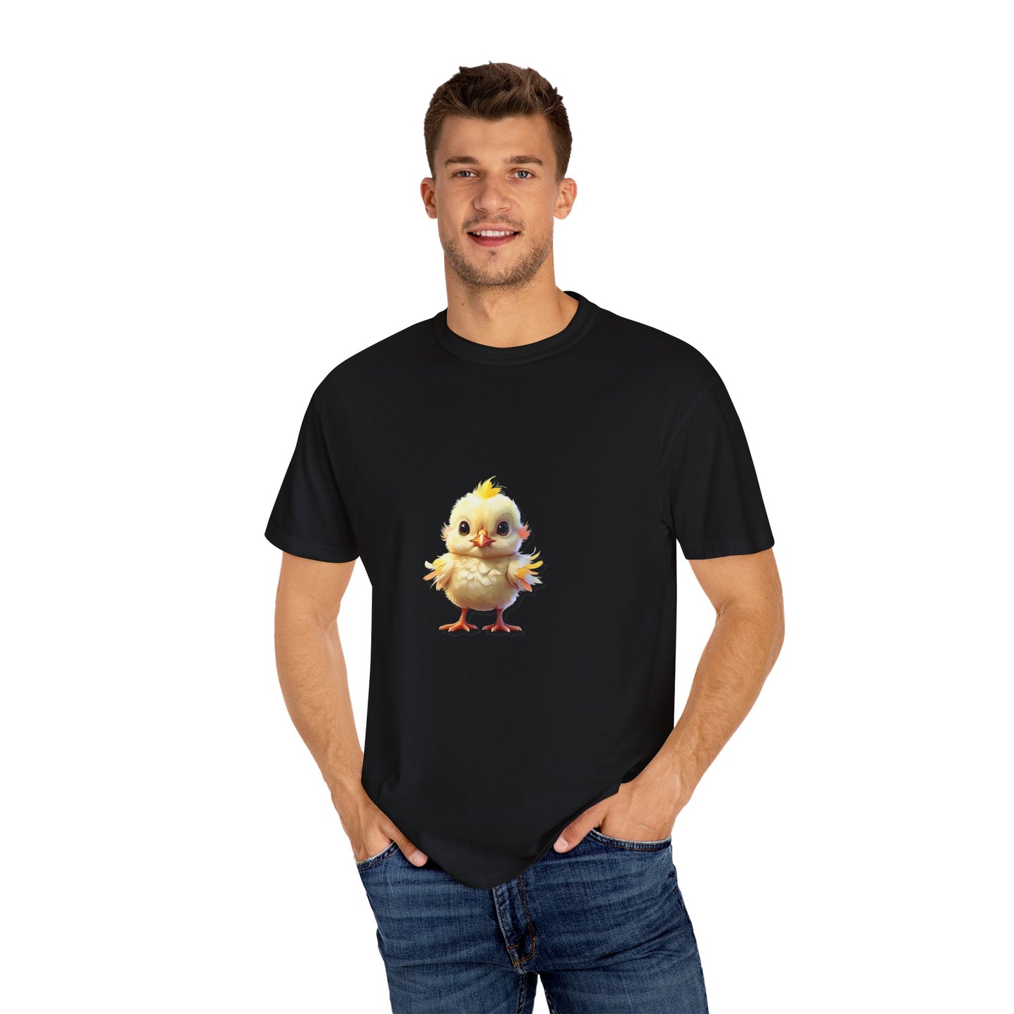 Cute Chick Unisex Garment-Dyed T-Shirt - Perfect for Spring Celebrations