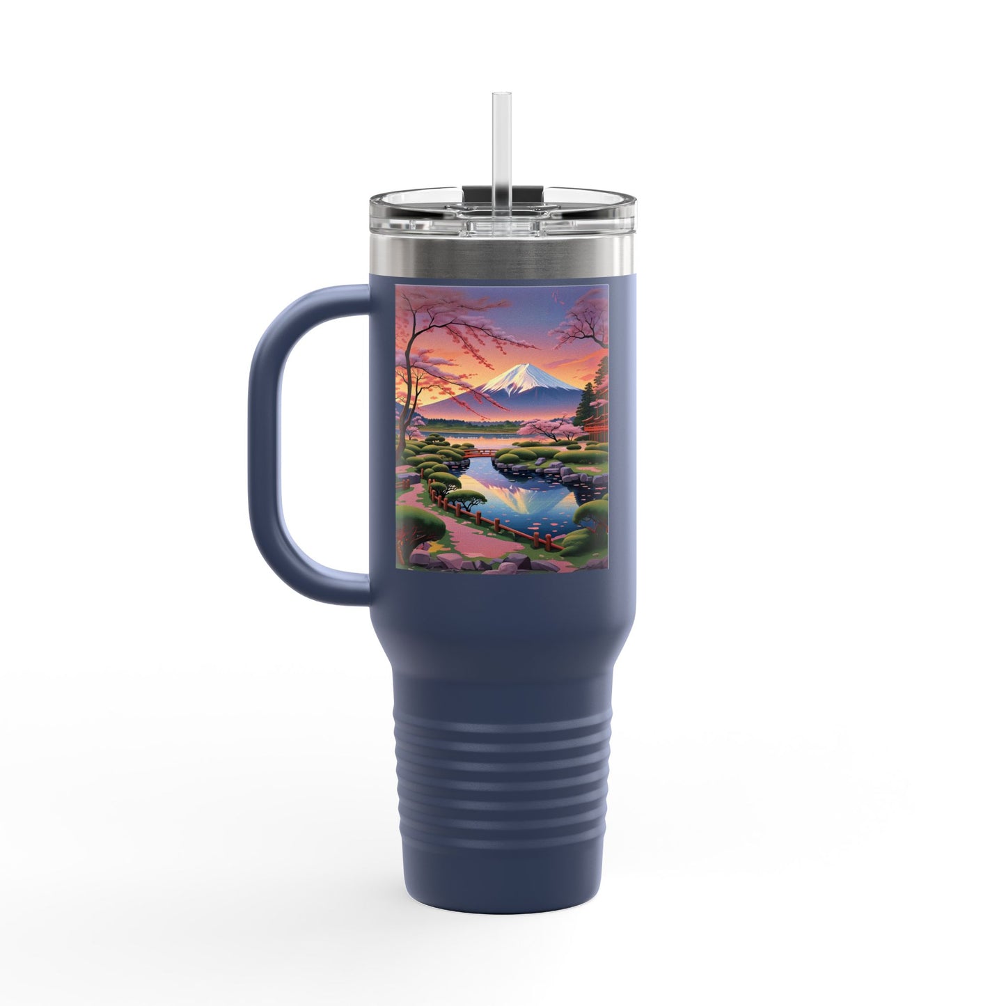 Nature-Inspired Insulated Travel Mug - 40oz Adventure Mug with Scenic Design