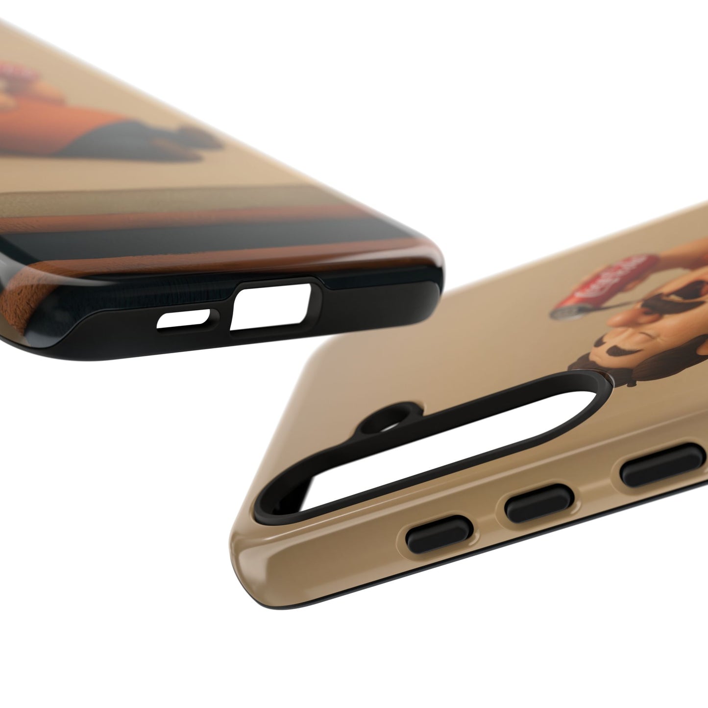 Funny Cartoon Phone Case - 'Coca-Cola Chill' Design