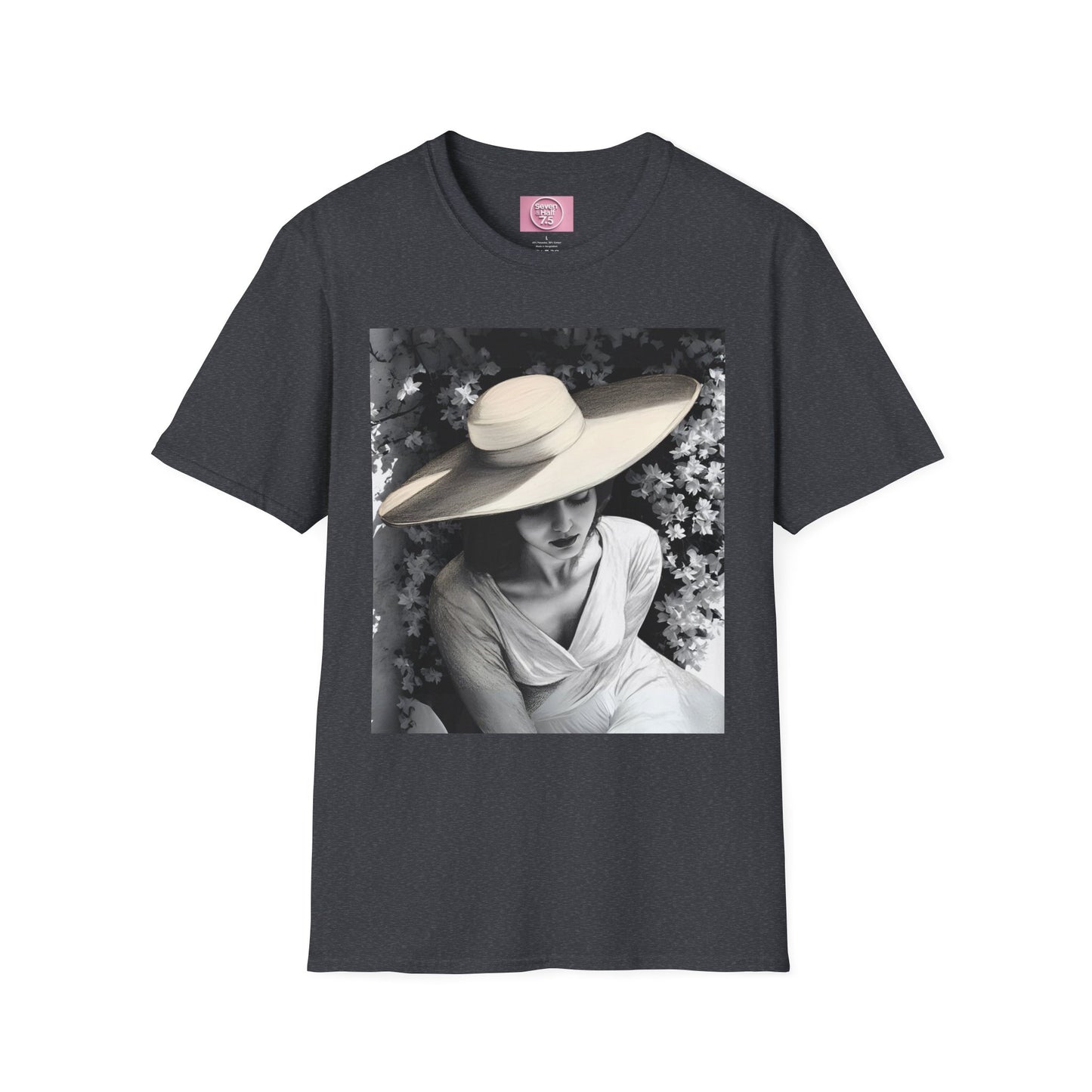 Elegant Charcoal art Softstyle T-Shirt - Perfect for Spring and Summer