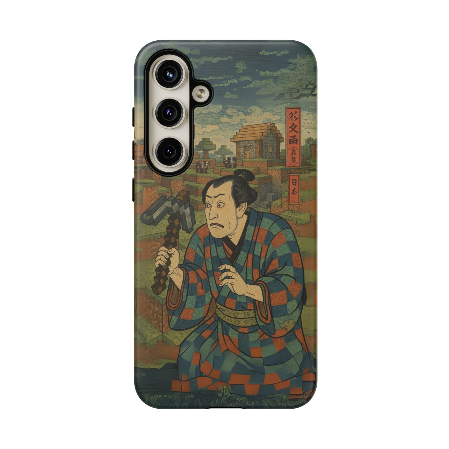 Tough Cases - Japanese Art Phone Case with Warrior Design