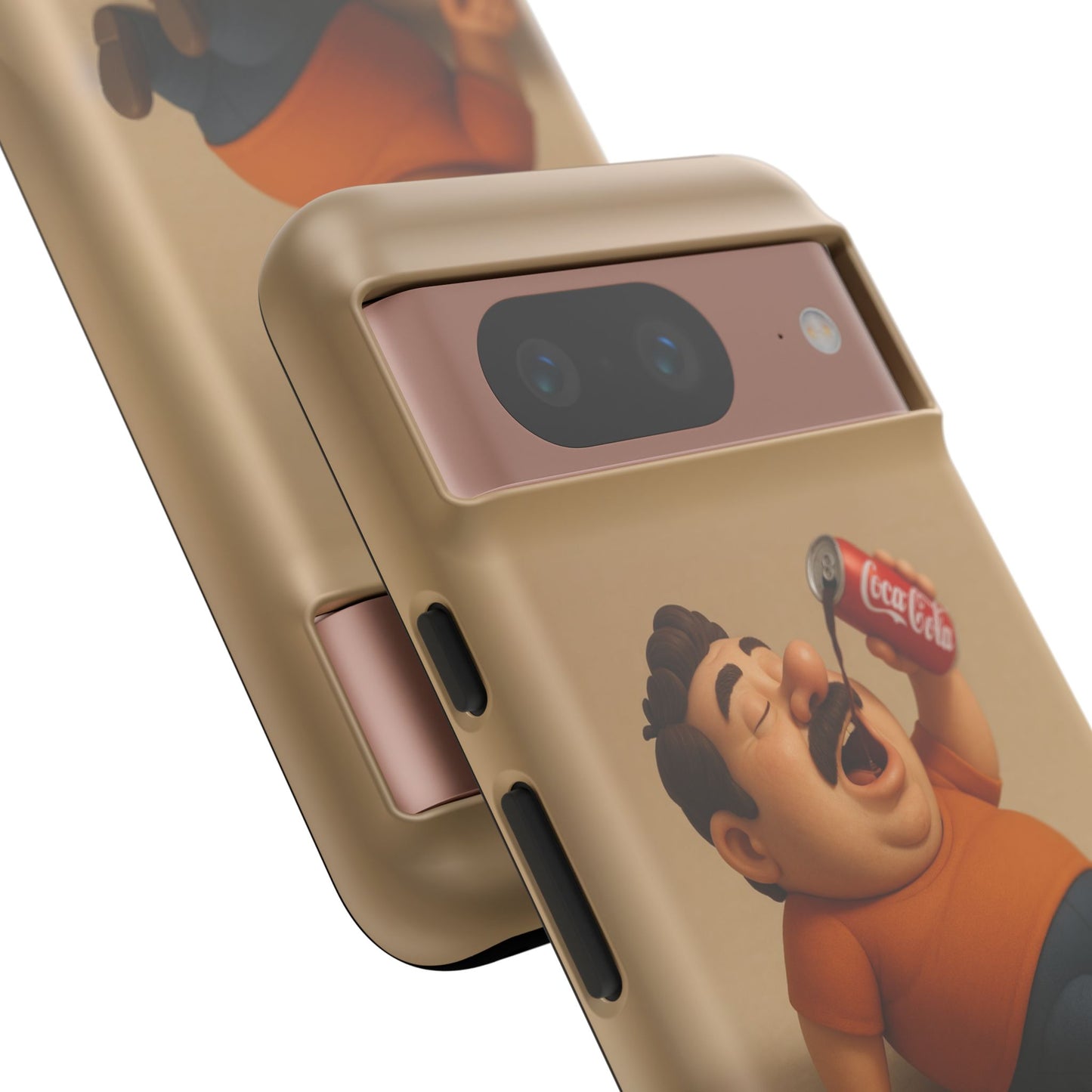 Funny Cartoon Phone Case - 'Coca-Cola Chill' Design