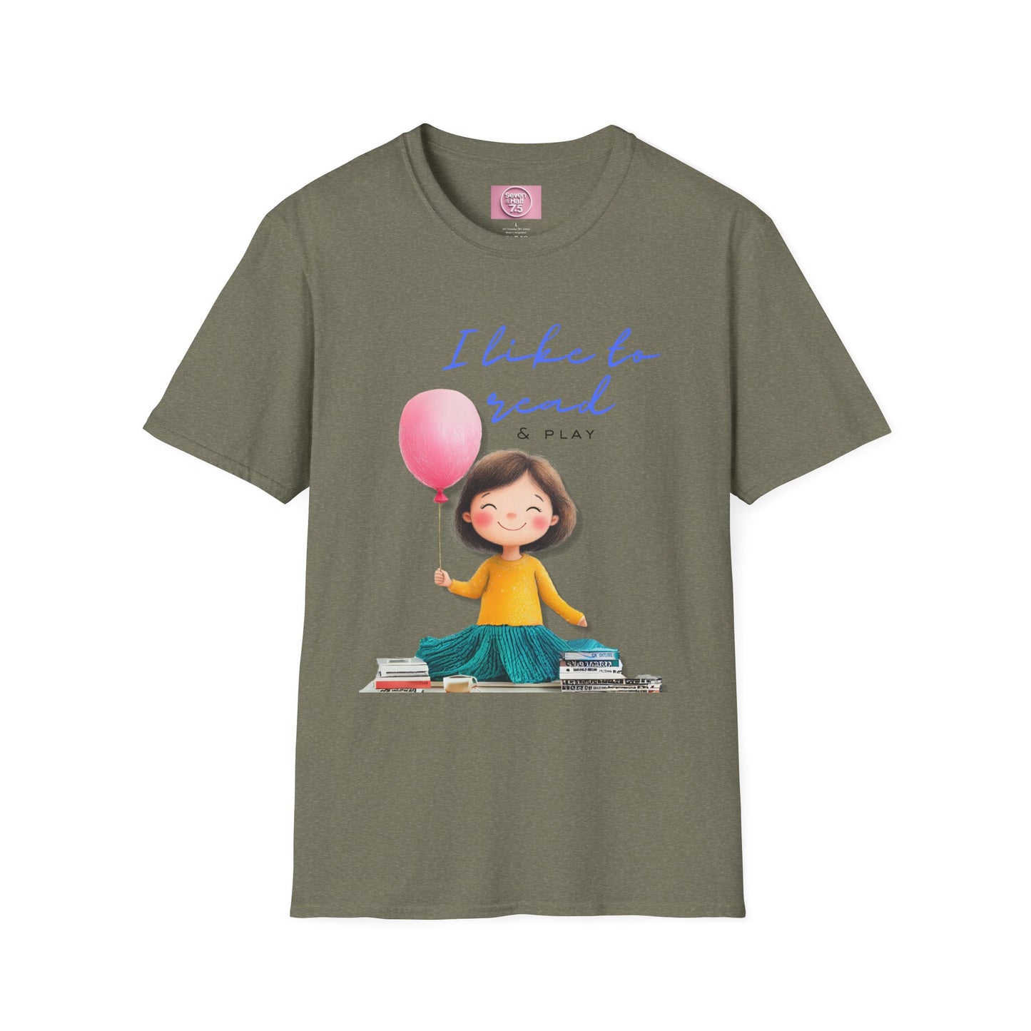 Women's Fun T-Shirt - "I Like to Read & Play"