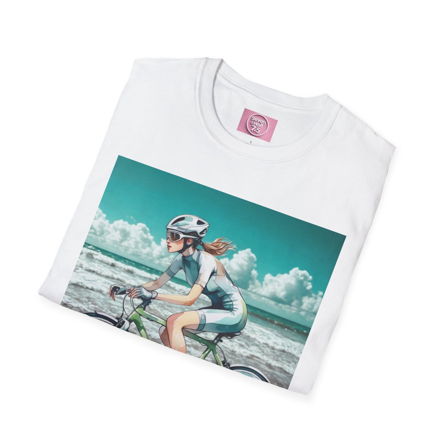 Beach Bike Ride Unisex Softstyle T-Shirt