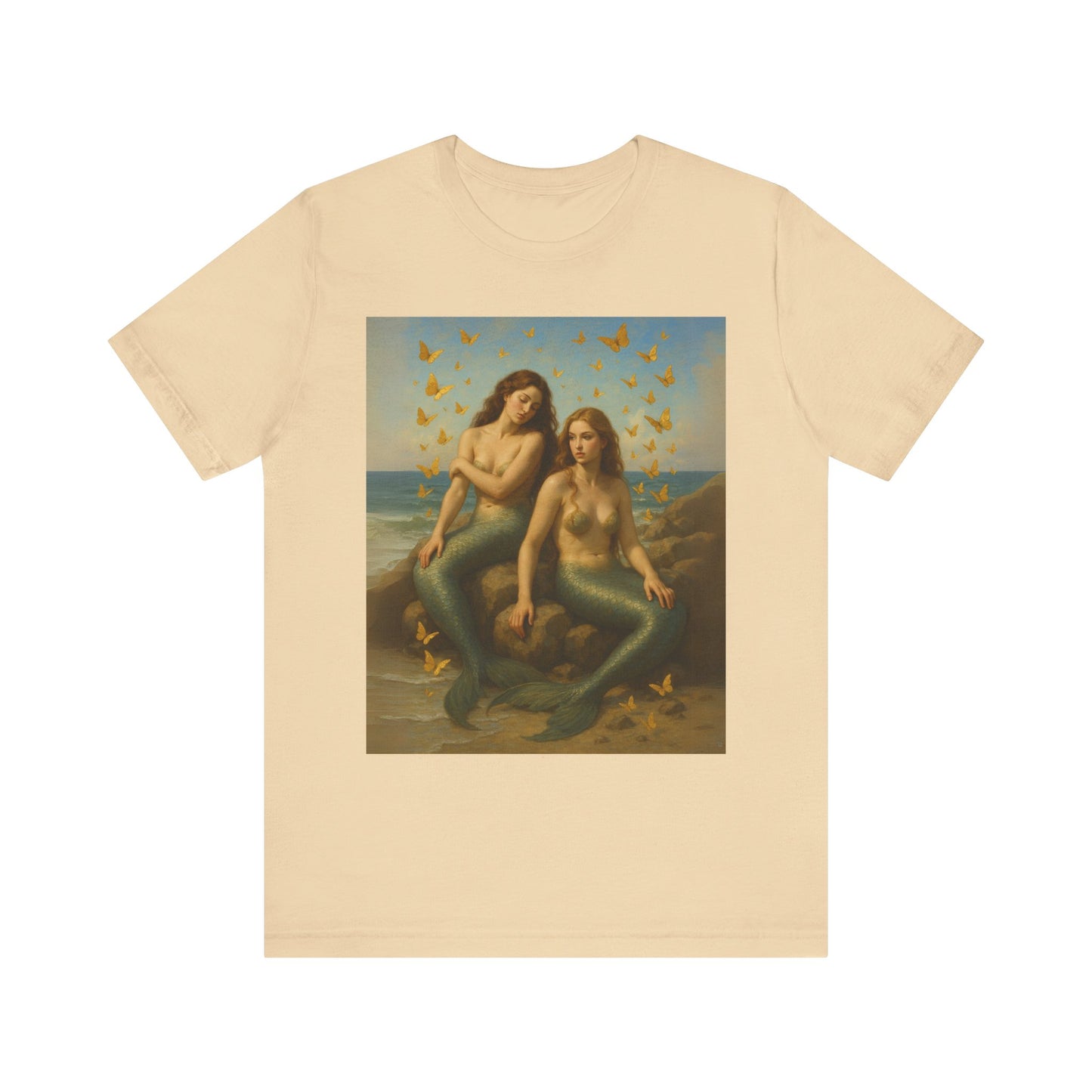 Mermaid Goddess Tee - Artistic Short Sleeve Shirt