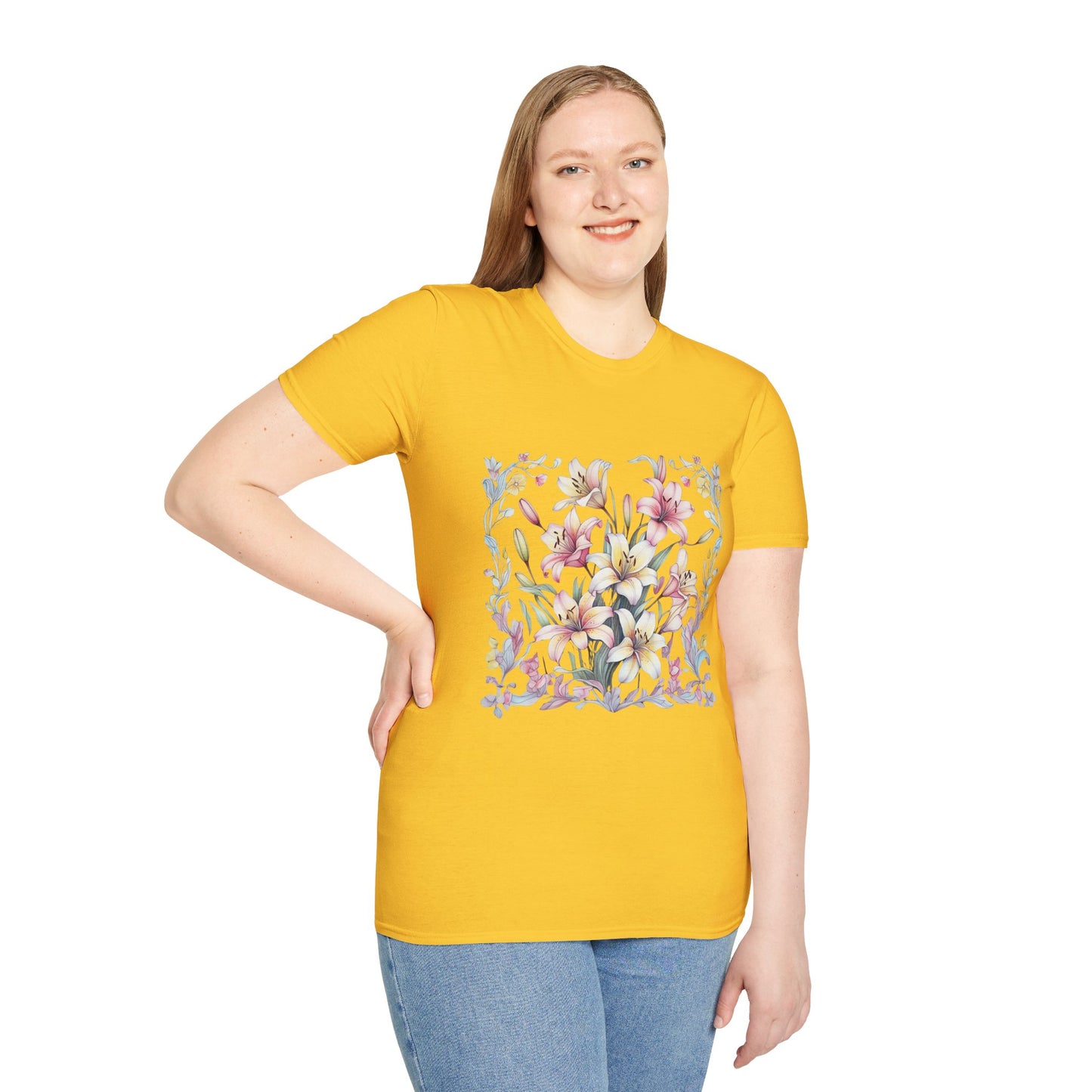 Floral Blossom Unisex T-Shirt - Softstyle Cotton Tee for Nature Lovers