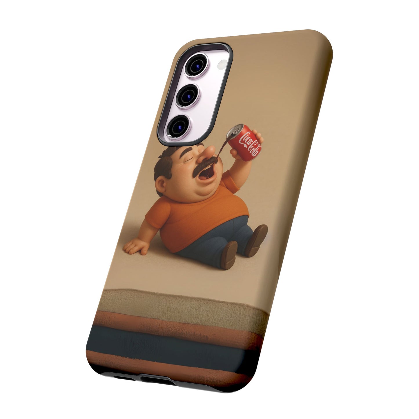 Funny Cartoon Phone Case - 'Coca-Cola Chill' Design