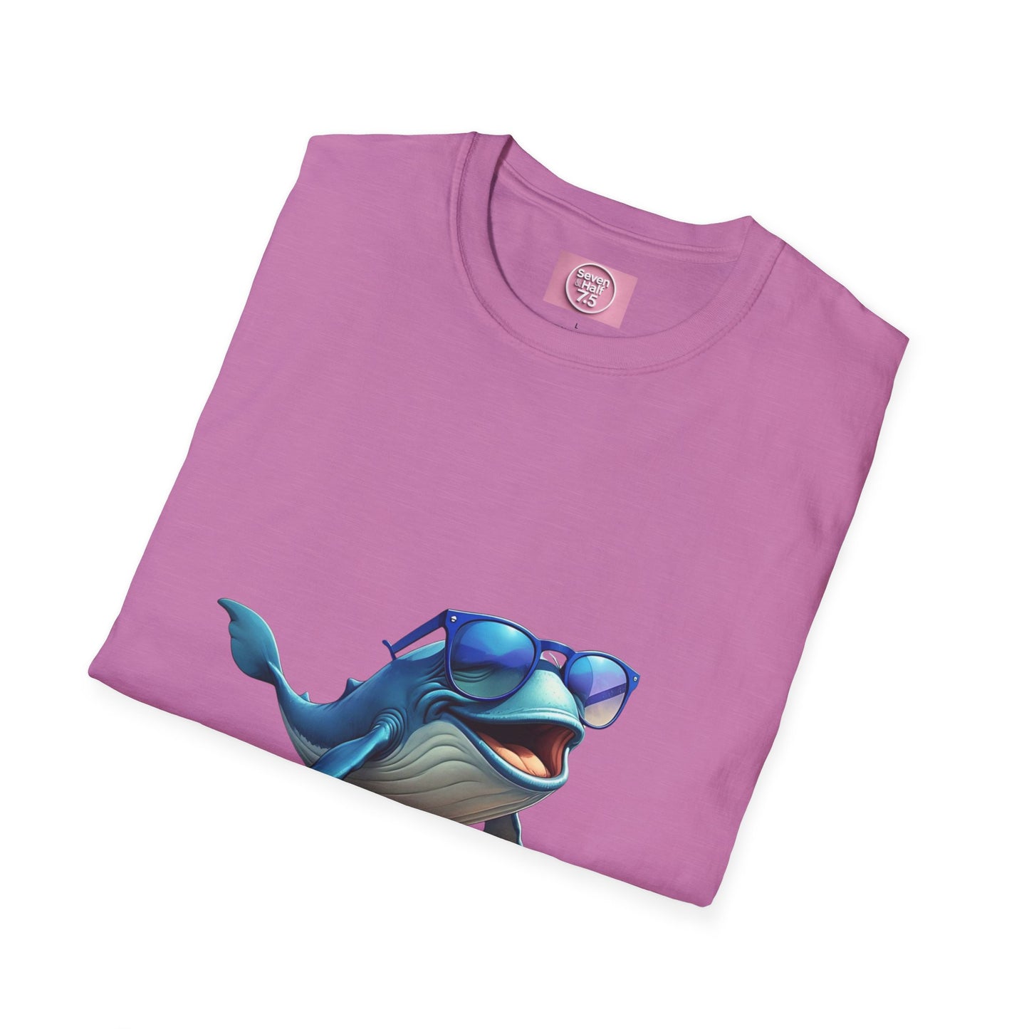 Cool Sunglasses Whale Unisex Softstyle T-Shirt