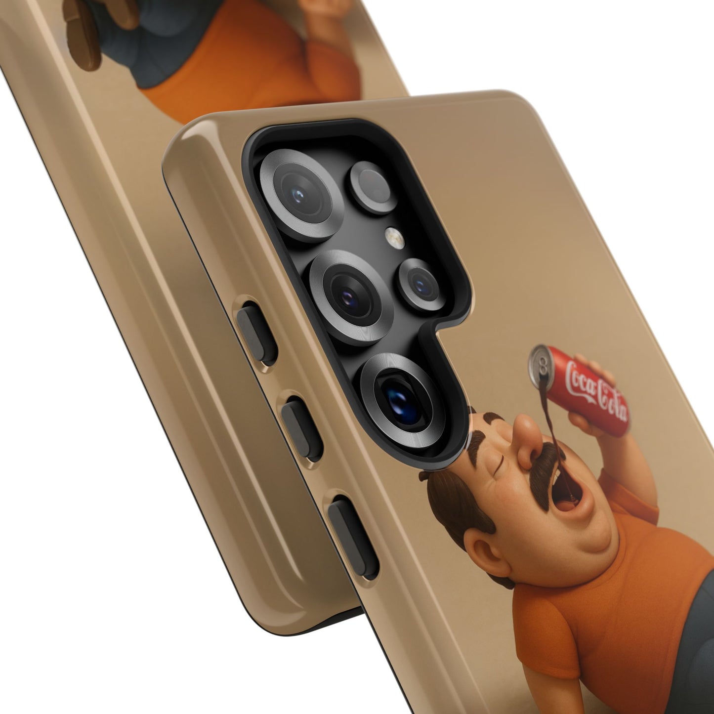 Funny Cartoon Phone Case - 'Coca-Cola Chill' Design