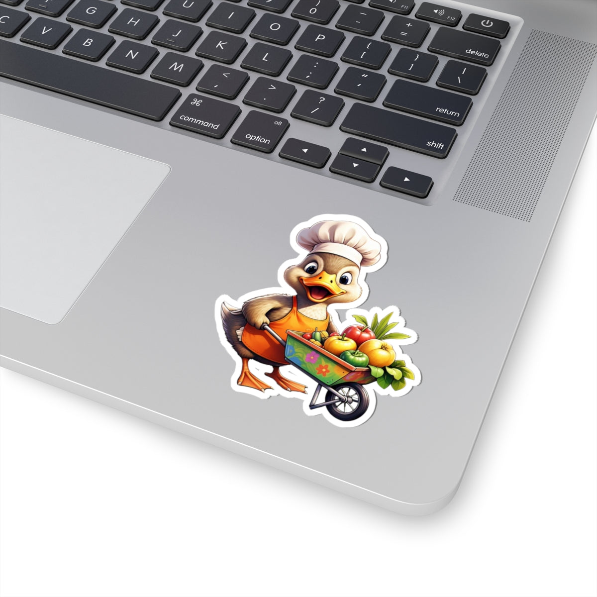 Cute Chef Duck Kiss-Cut Stickers for Gardeners & Food Lovers
