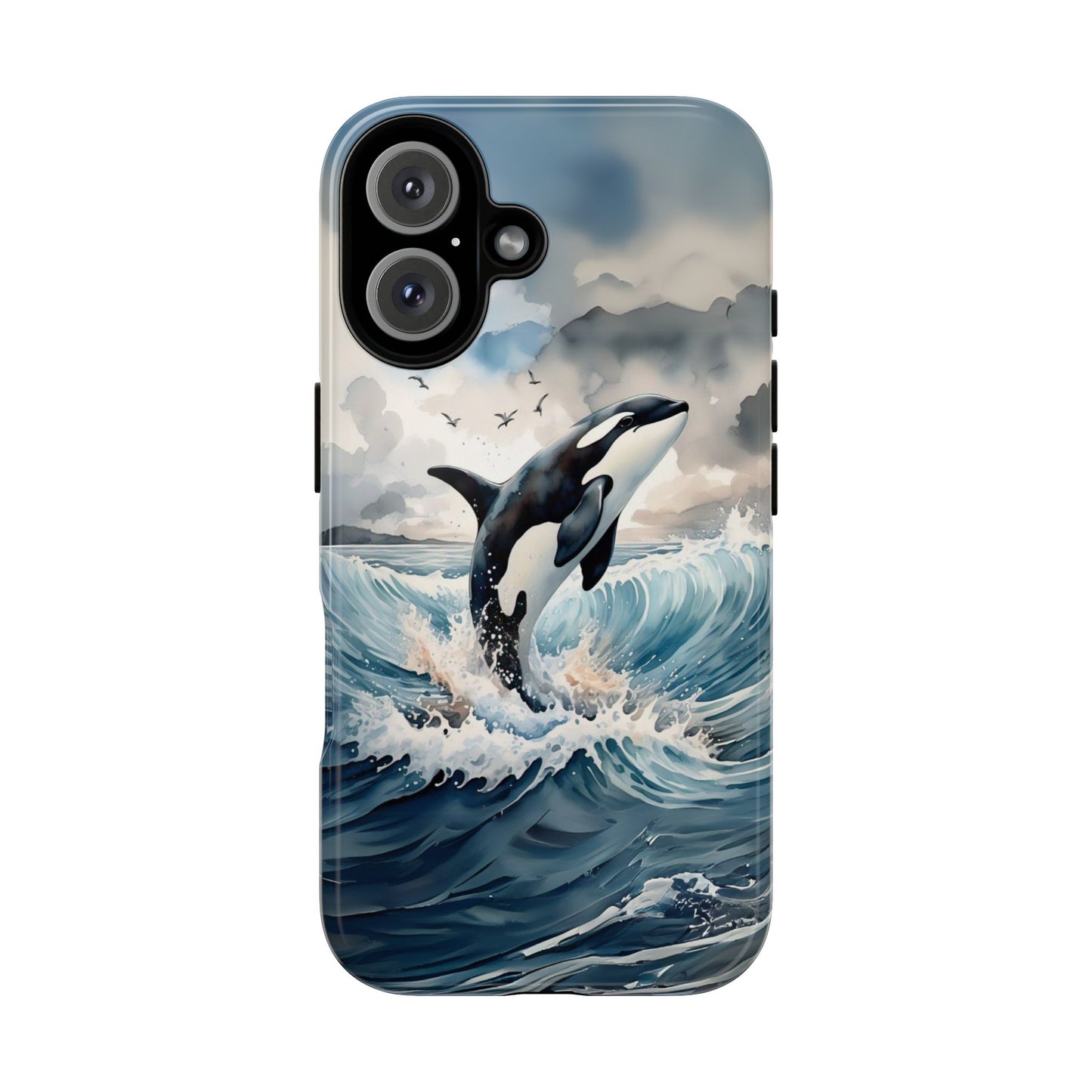 Whale Splash Phone Case - Tough & Stylish Ocean Design